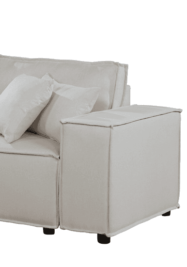 Elson Loveseat in Beige Linen