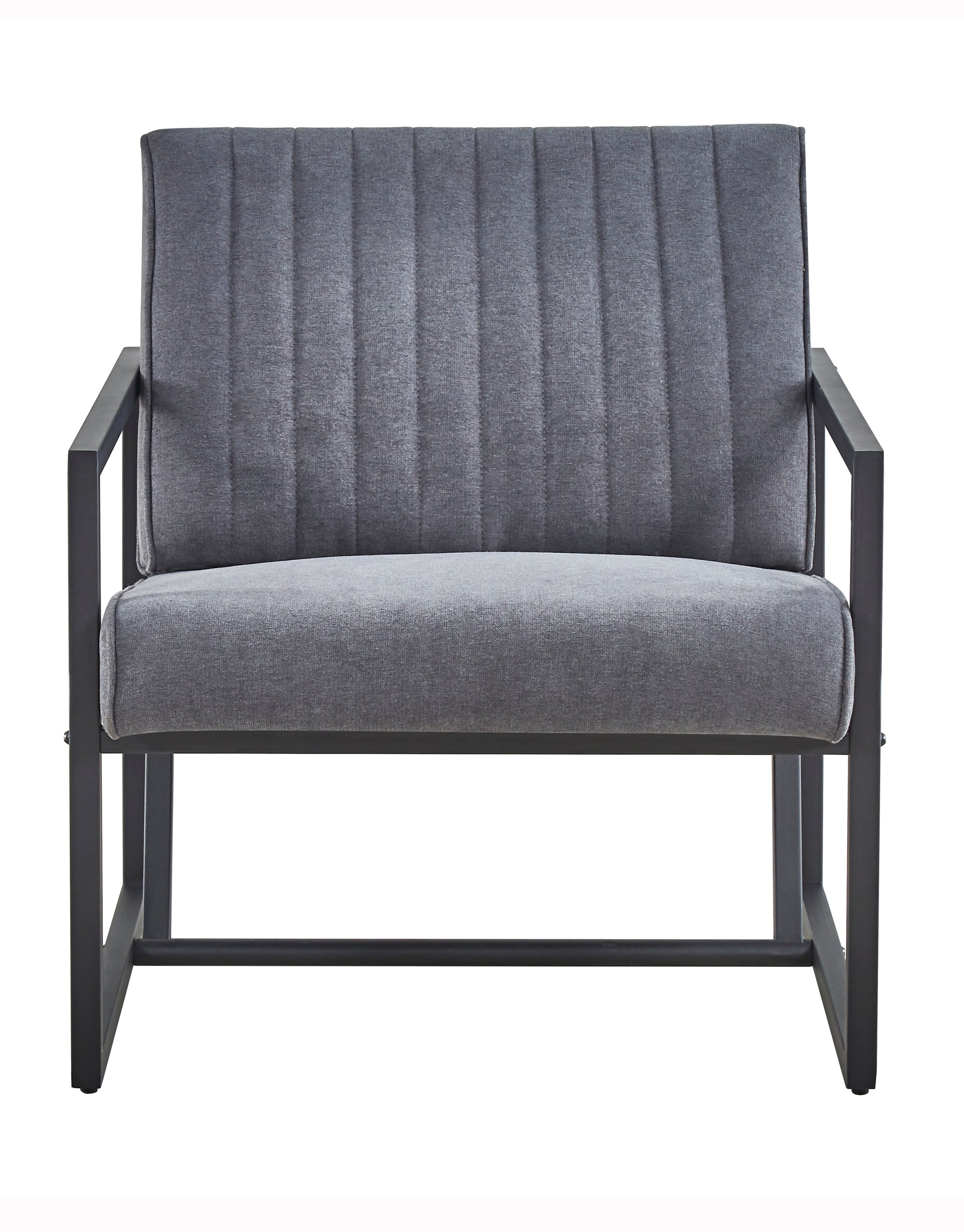 Modern design high quality fabric (GREY)+ steel armchair，for Kitchen, Dining, Bedroom, Living Room