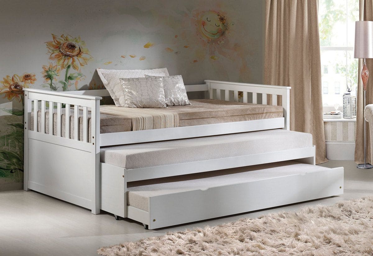 ACME Cominia Daybed & Pull-Out Bed (Twin Size) in White 39080