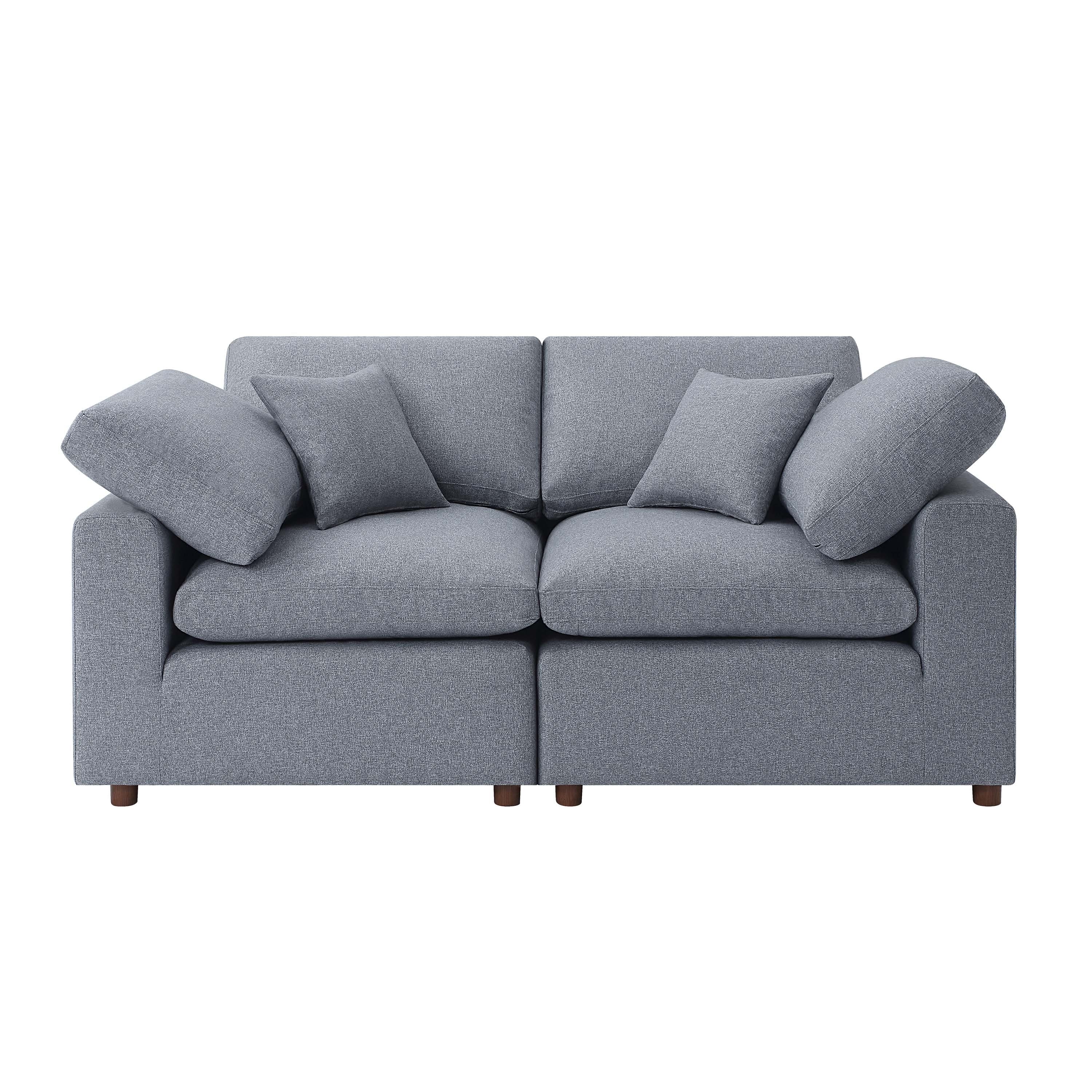 Modern Modular Sectional Sofa Set, Self-customization Design Sofa, Grey