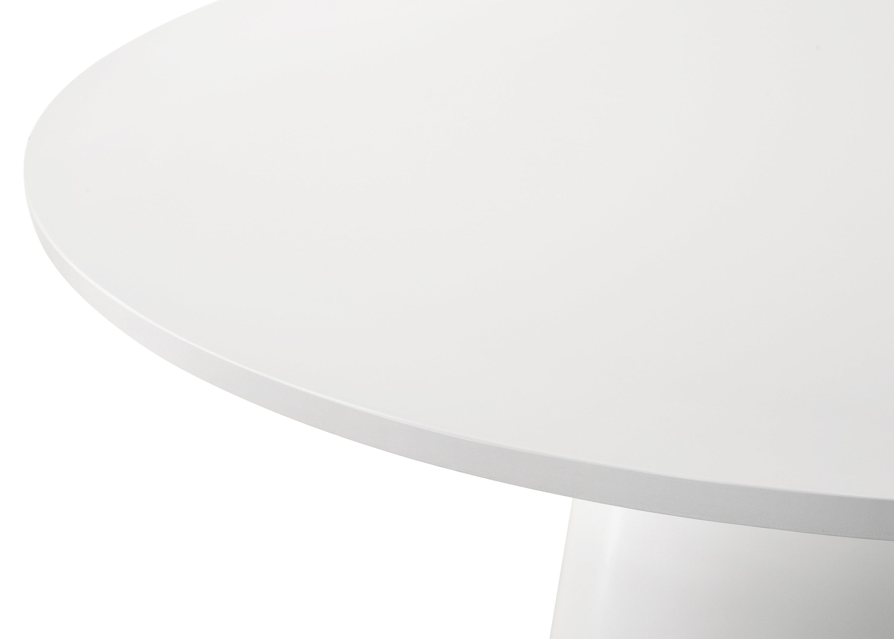 Jasper White 59" Wide Contemporary Round Dining Table