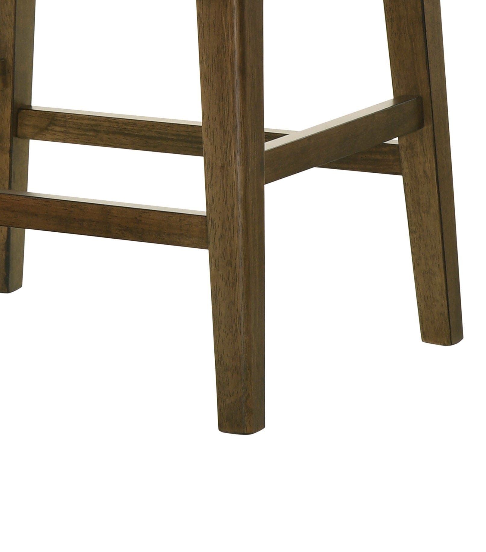 Sasha Walnut Counter Height Stool with Upholstered Seat