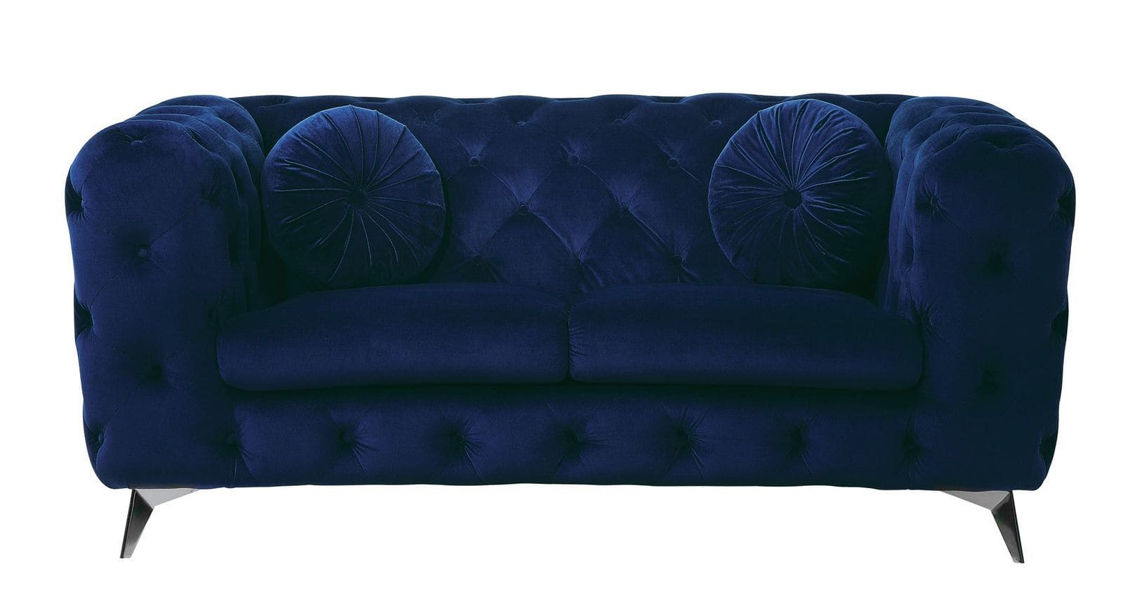 ACME Atronia Loveseat, Blue Fabric 54901