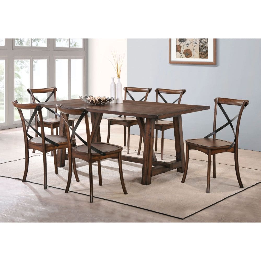 ACME Kaelyn Dining Table in Dark Oak 73030