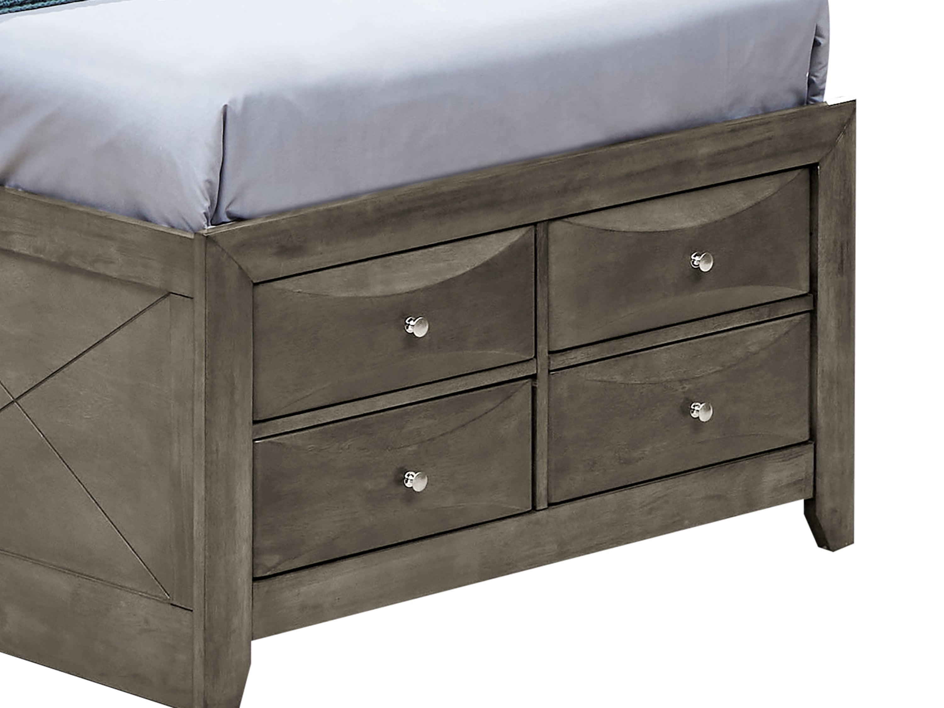 Glory Furniture Marilla G1505G-TSB3 Twin Storage Bed , Gray