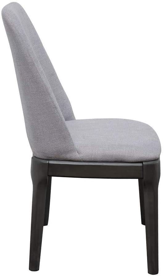 ACME Madan Side Chair (Set-2) in Light Gray Linen & Gray Oak 73172