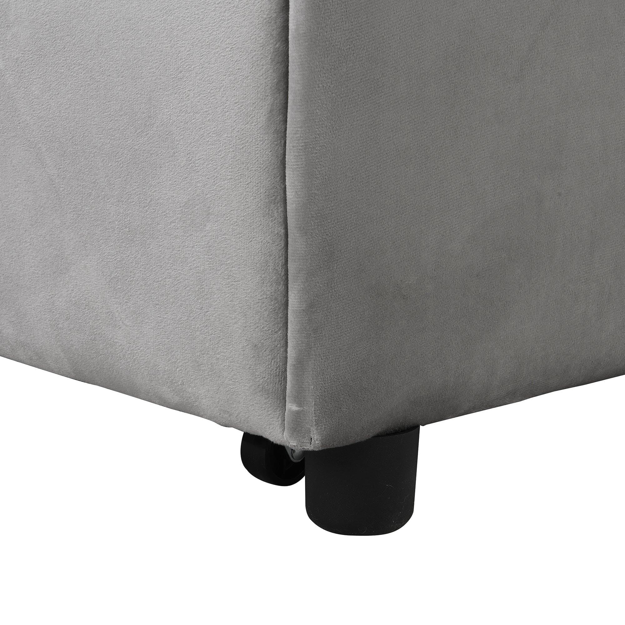 Folding Ottoman Sofa Bed  Gray