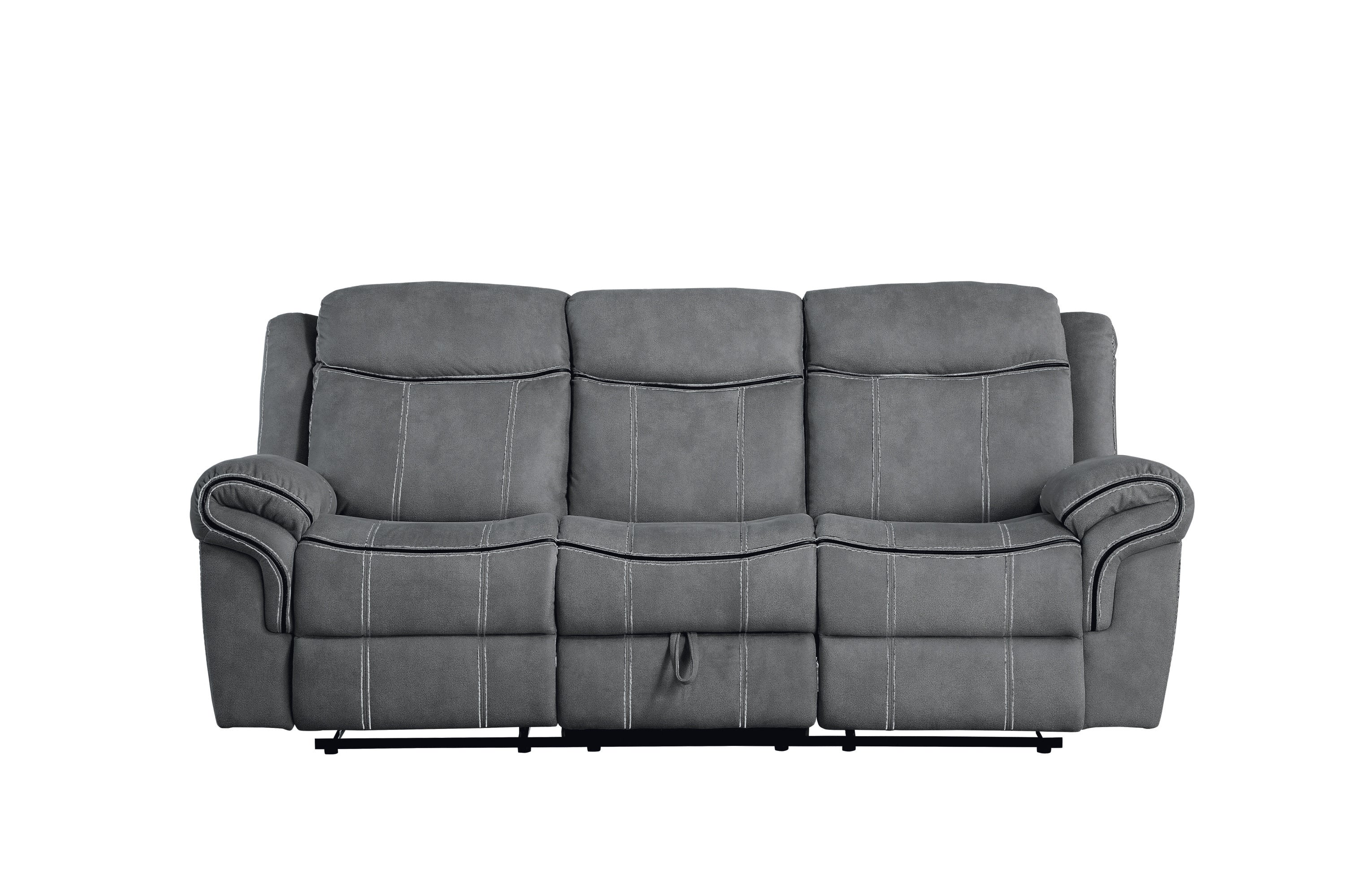 ACME Zubaida Sofa (Glider & Motion), 2-Tone Gray Velvet 55025