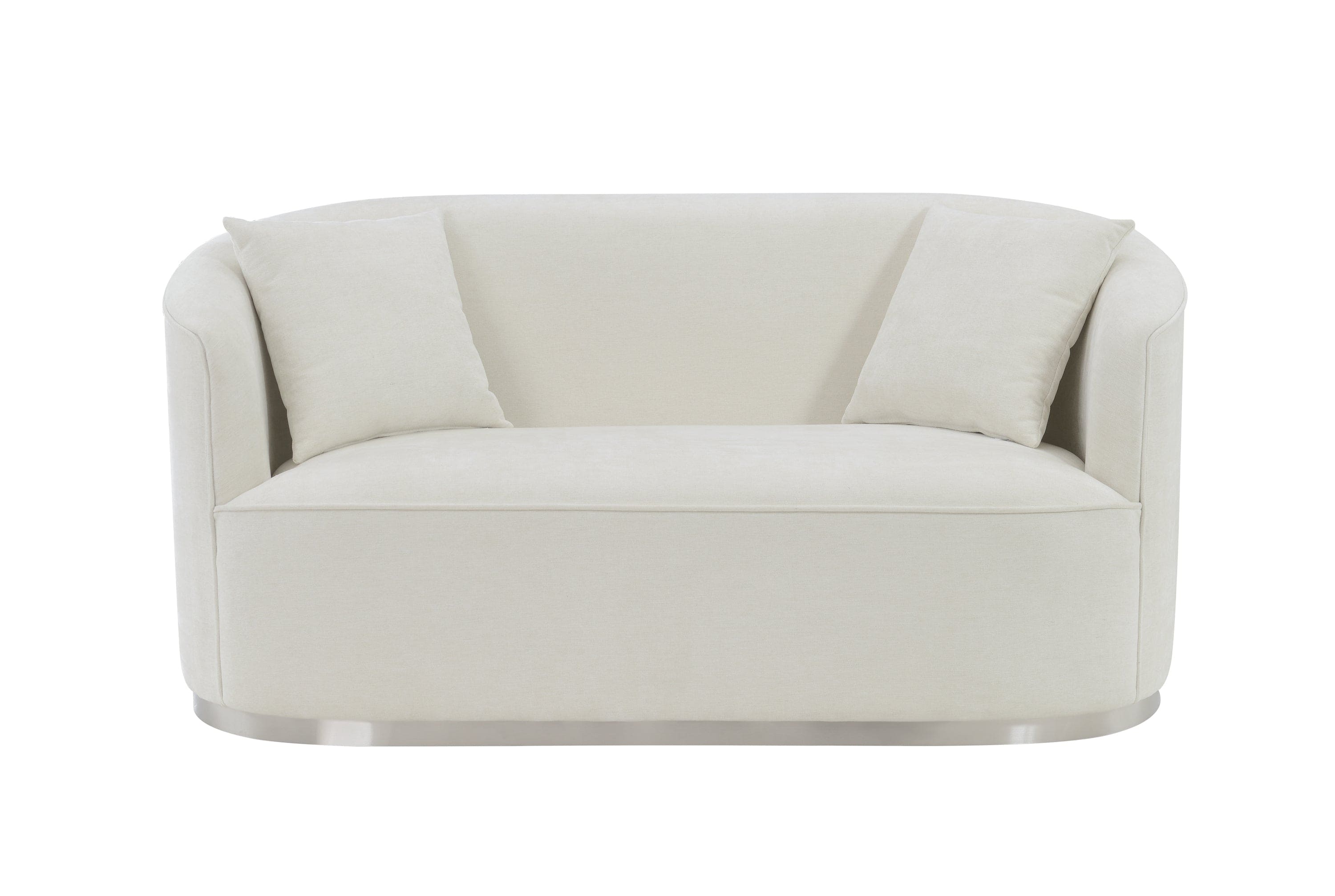 ACME Odette Loveseat w/2 Pillows, Beige Chenille LV01918