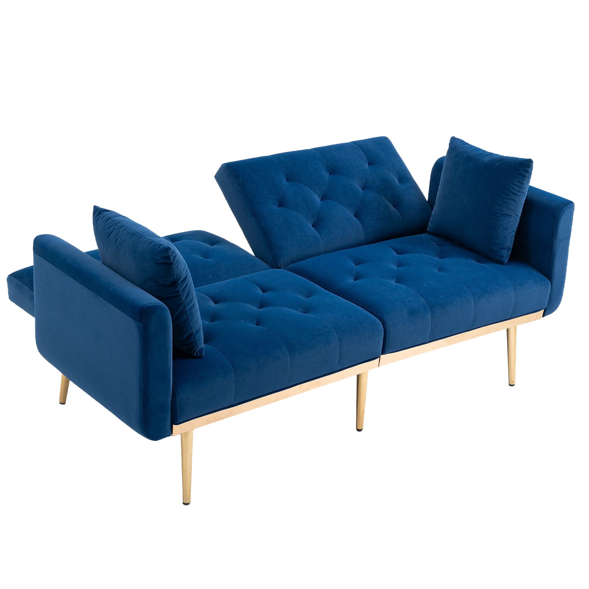 COOLMORE  Velvet  Sofa , Accent sofa .loveseat sofa with metal  feet