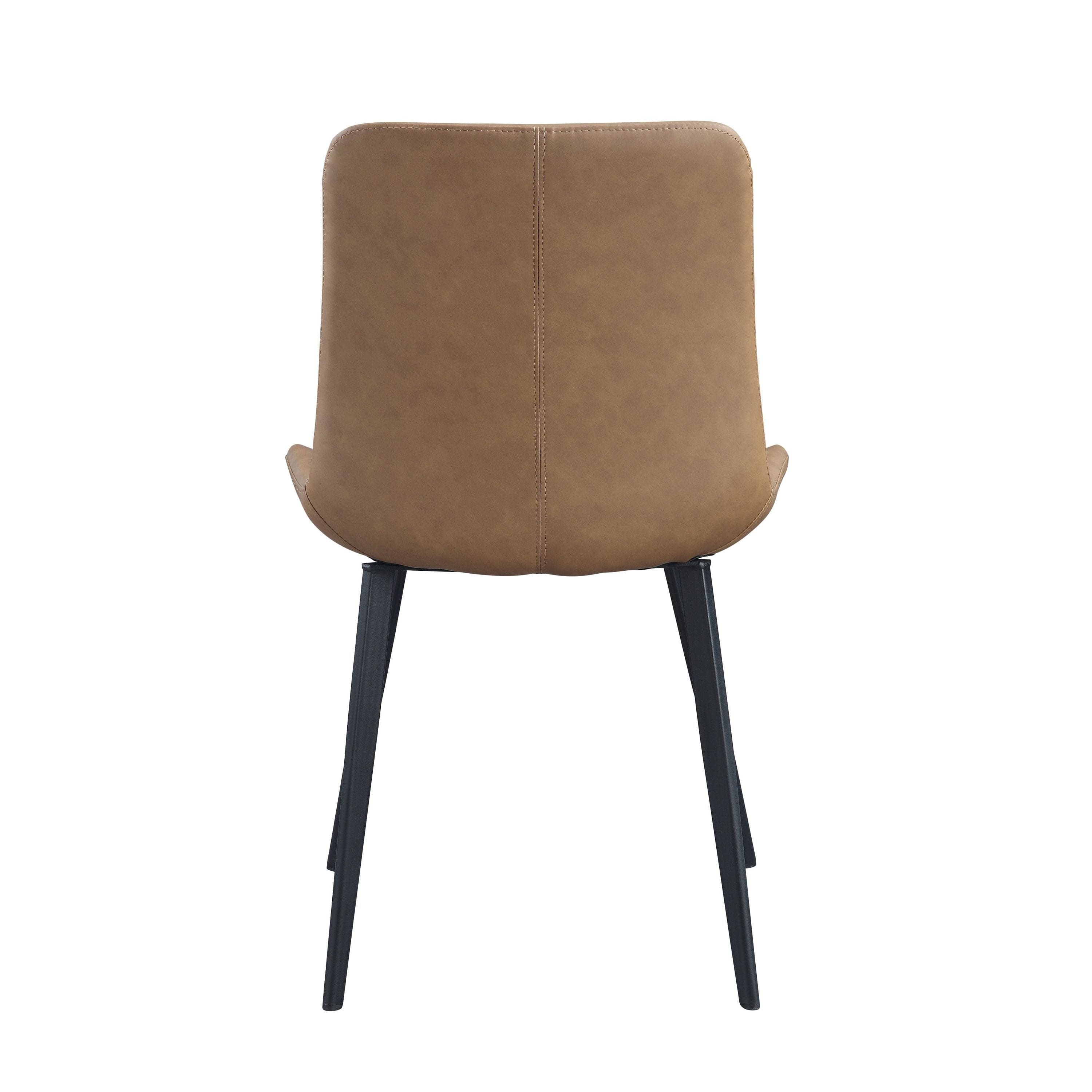 ACME Abiram Side Chair (Set-2) in Brown PU DN01029