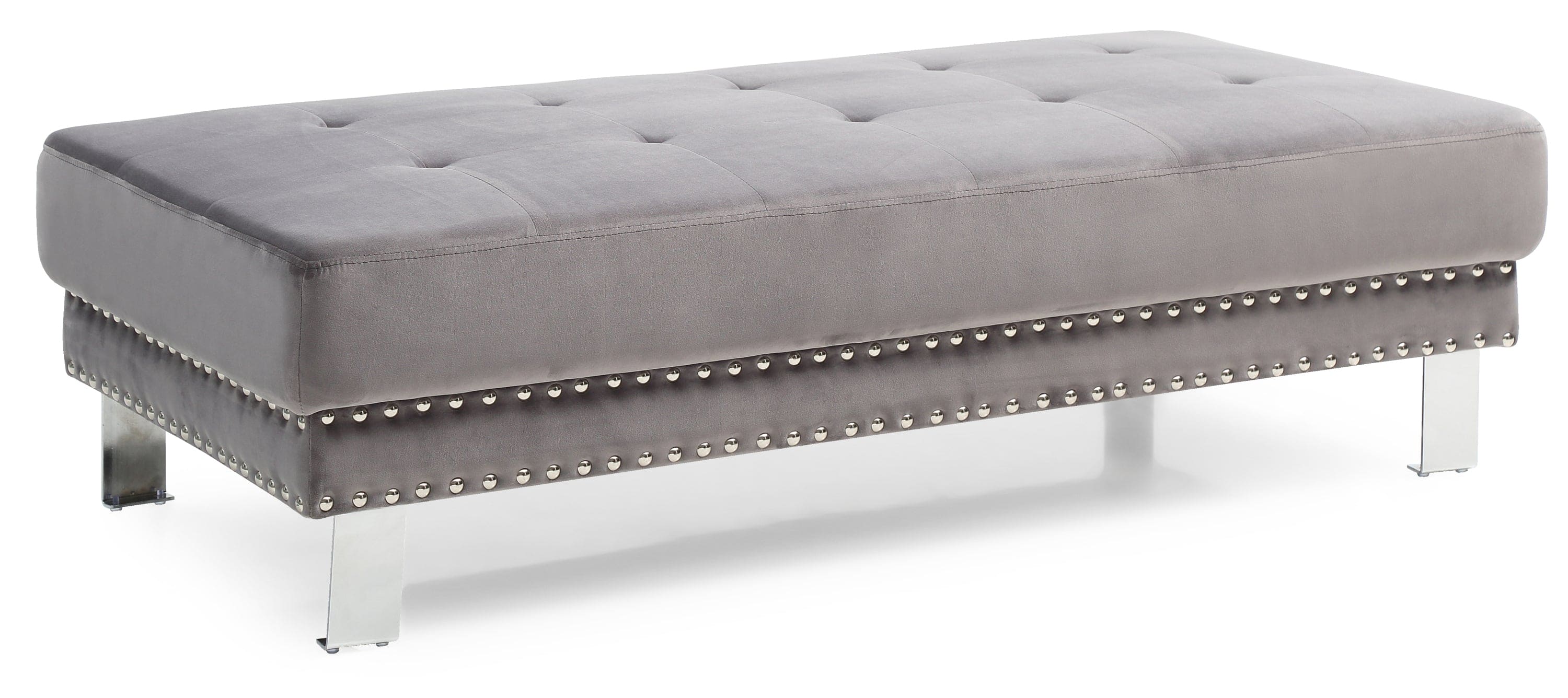 Glory Furniture Derek G371-O Ottoman , GRAY