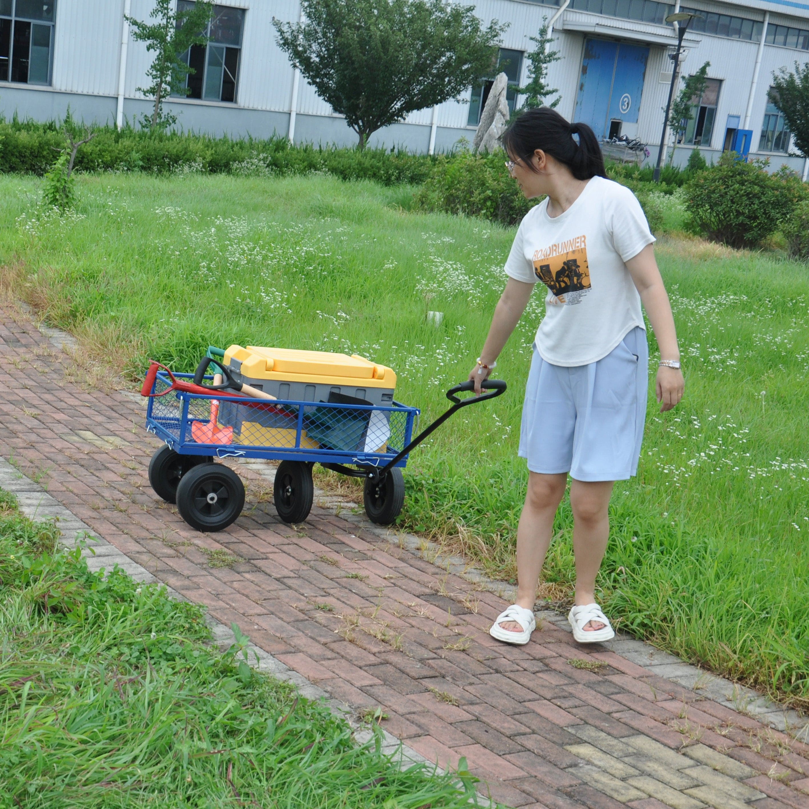 Tools cart Wagon Cart Garden cart trucks make it easier to transport firewood