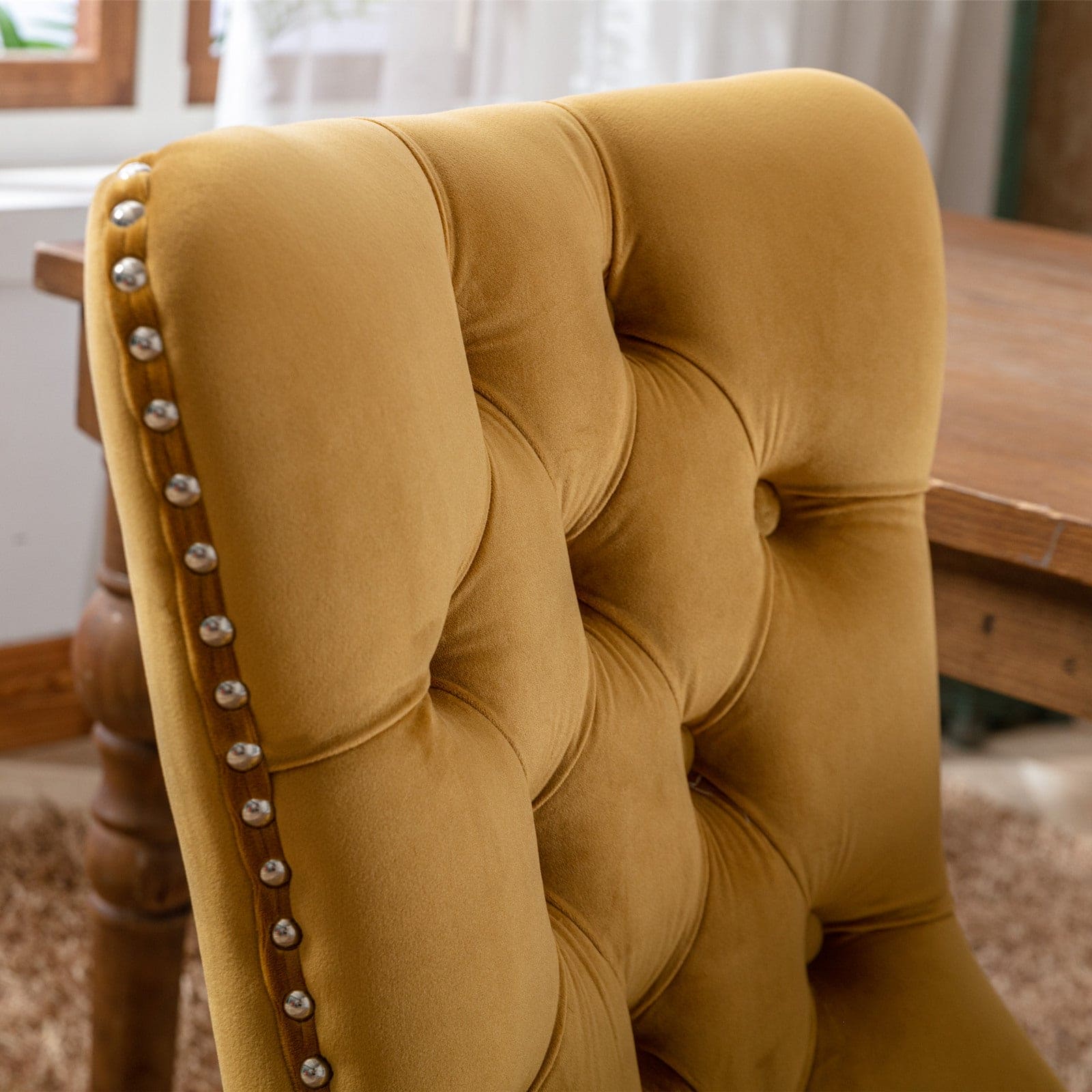 Velvet Upholstered Dining Chair