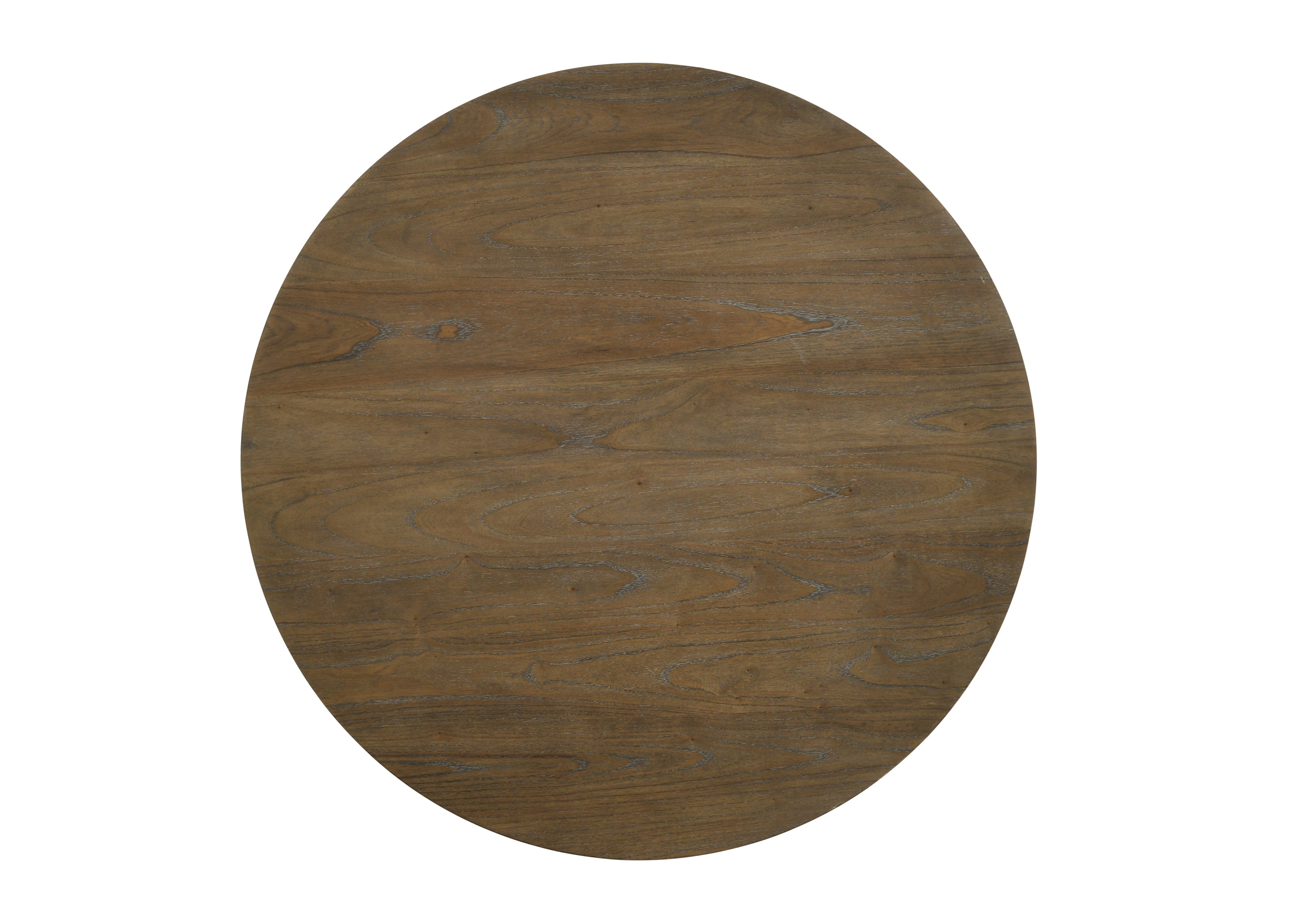 ACME Parfield Round Dining Table, Weathered Oak Finish DN01809