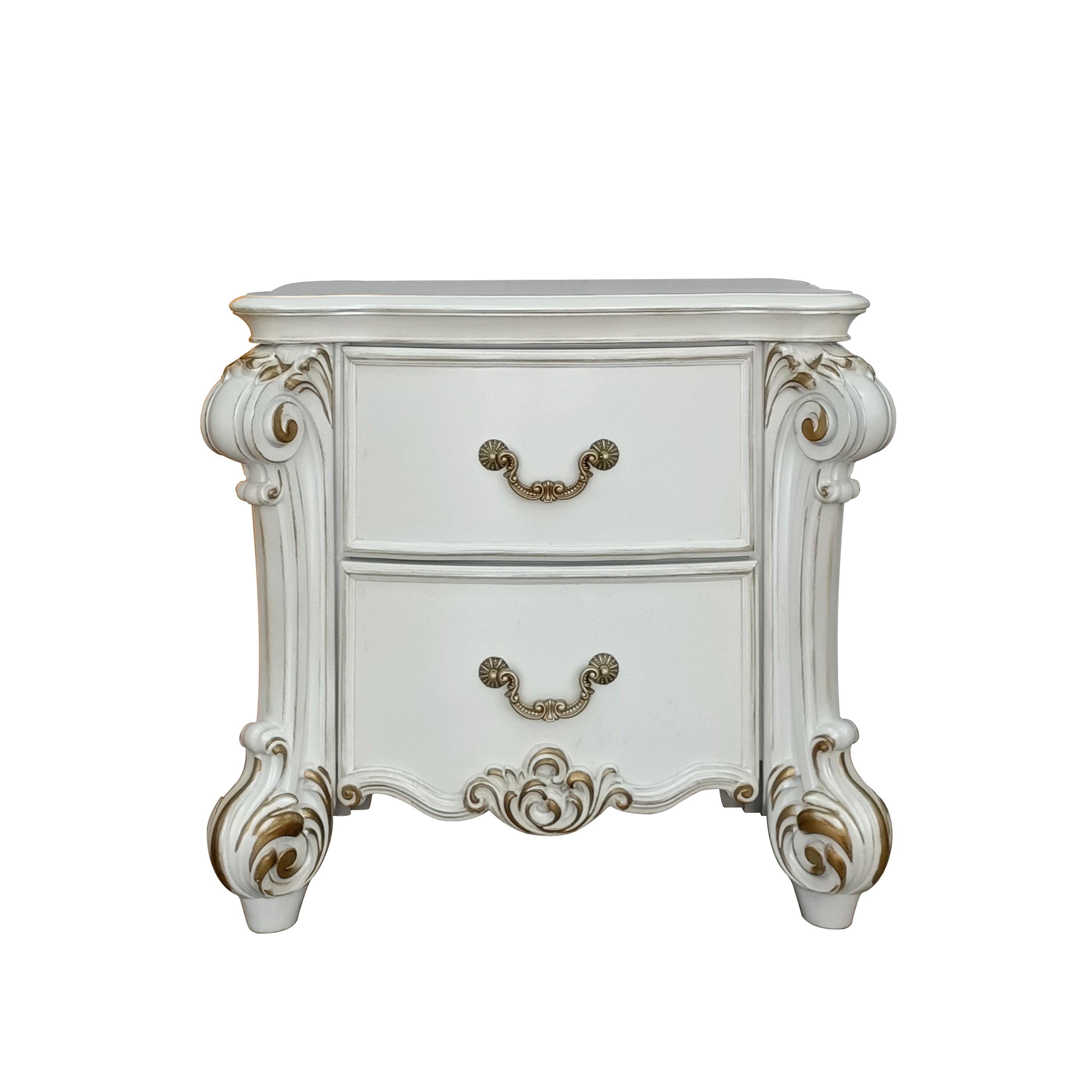 ACME Vendom Nightstand, Antique Pearl Finish BD01340