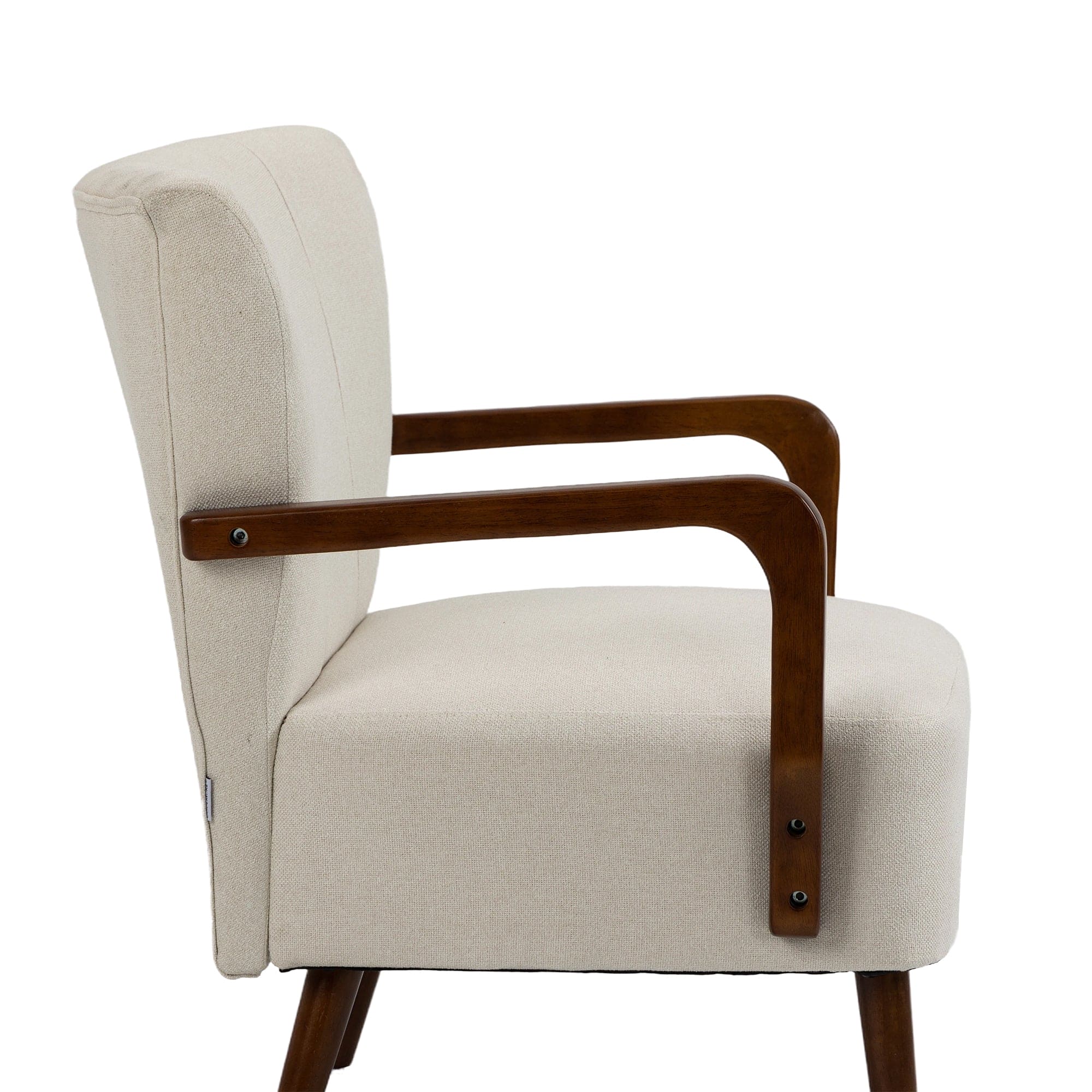 COOLMORE Wood Frame Armchair,  Modern Accent Chair Lounge Chair for Living Room