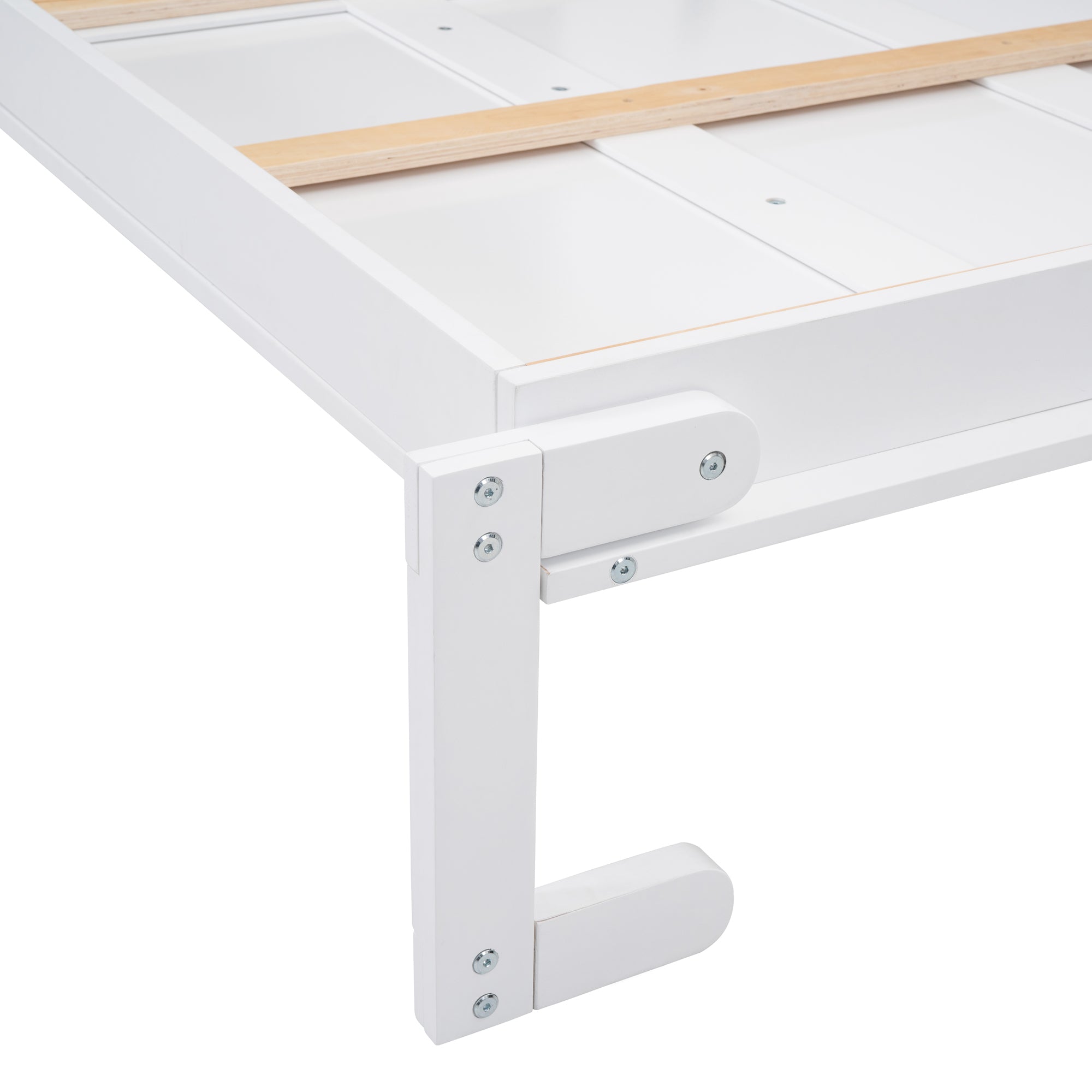 Queen Size Murphy Bed Wall Bed,White