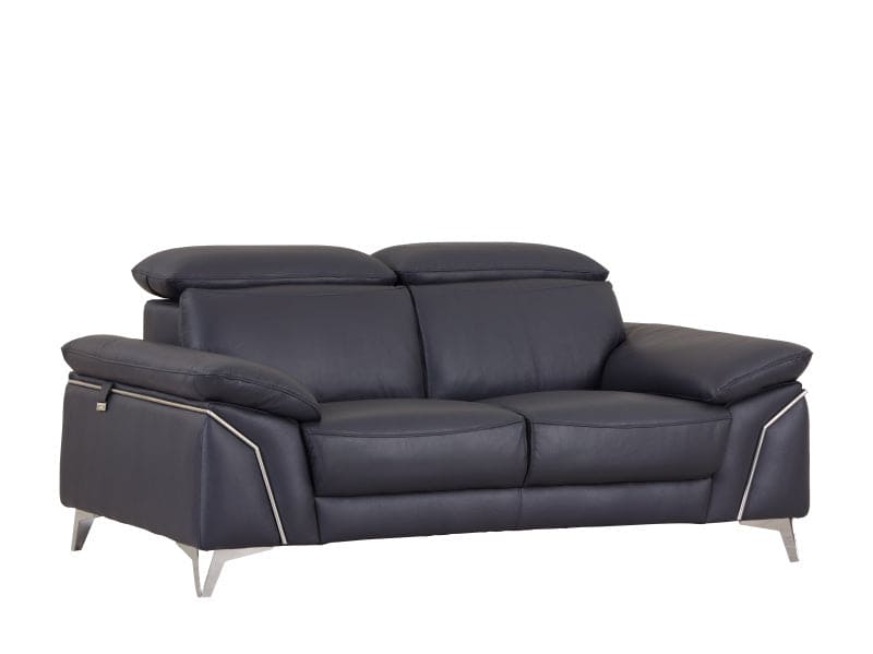 Global United Top Grain Italian Leather Loveseat