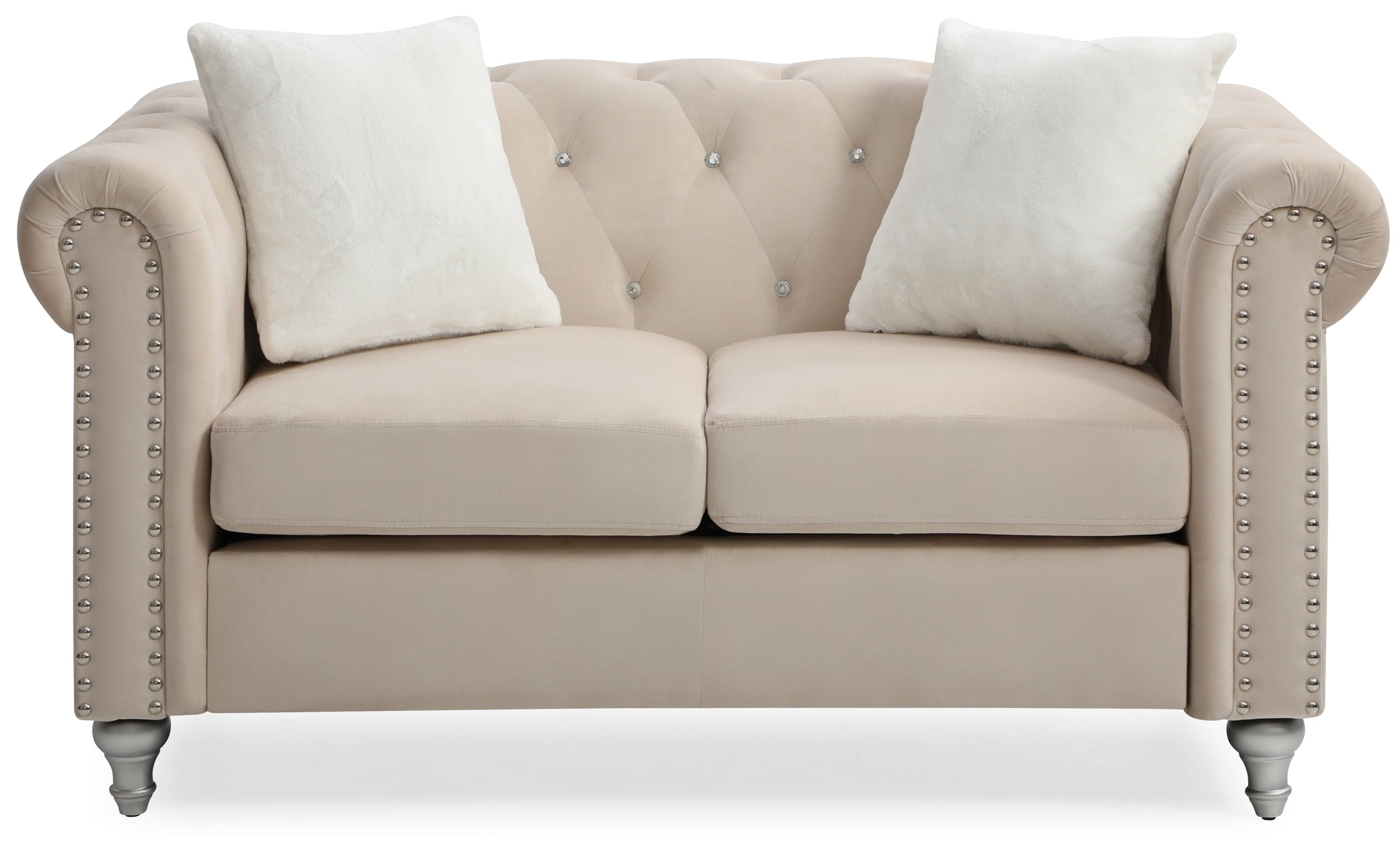 Glory Furniture Raisa G867A-L Loveseat , BEIGE