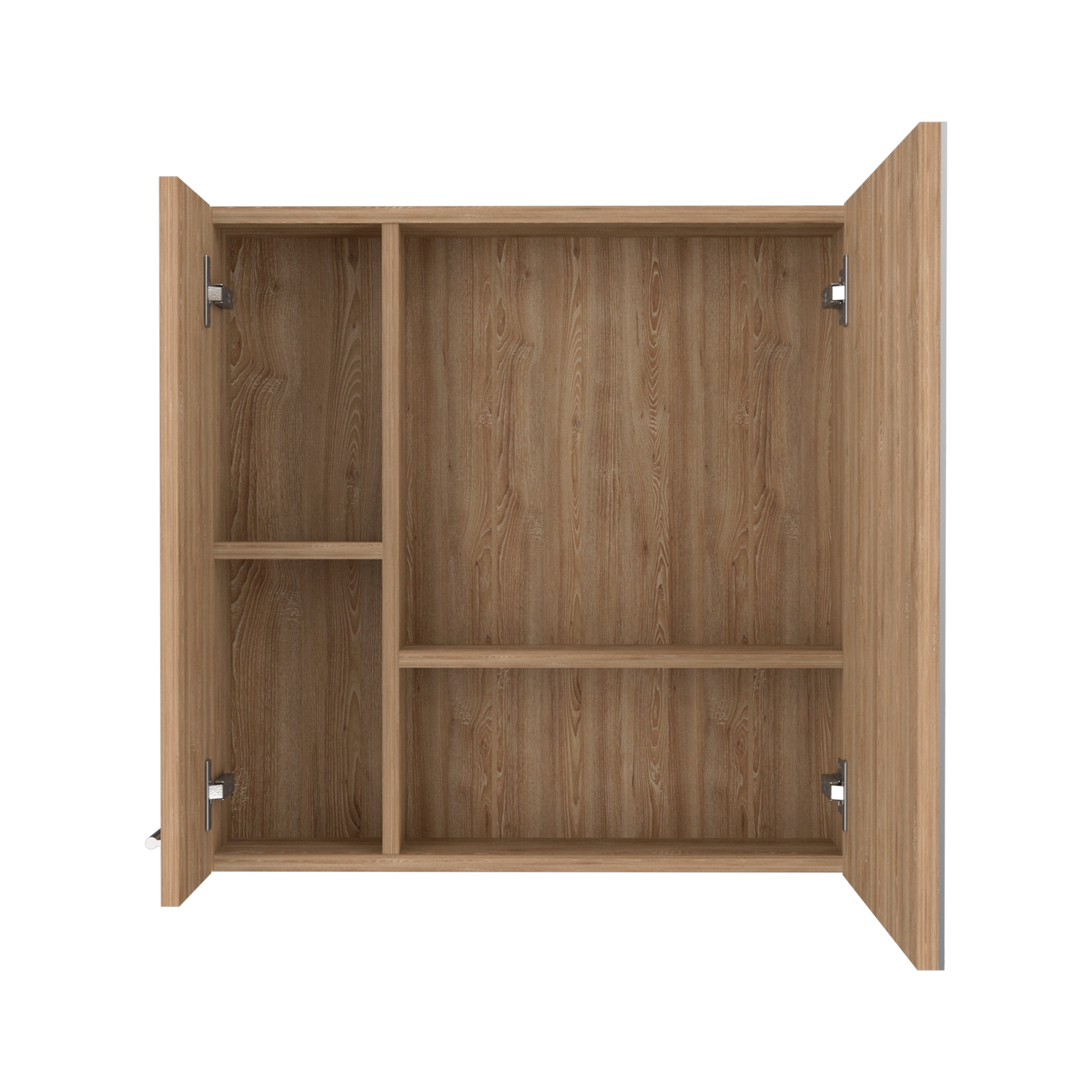 Medicine Cabinet Prague, Four Internal Shelves, Single Door, Pine Finish