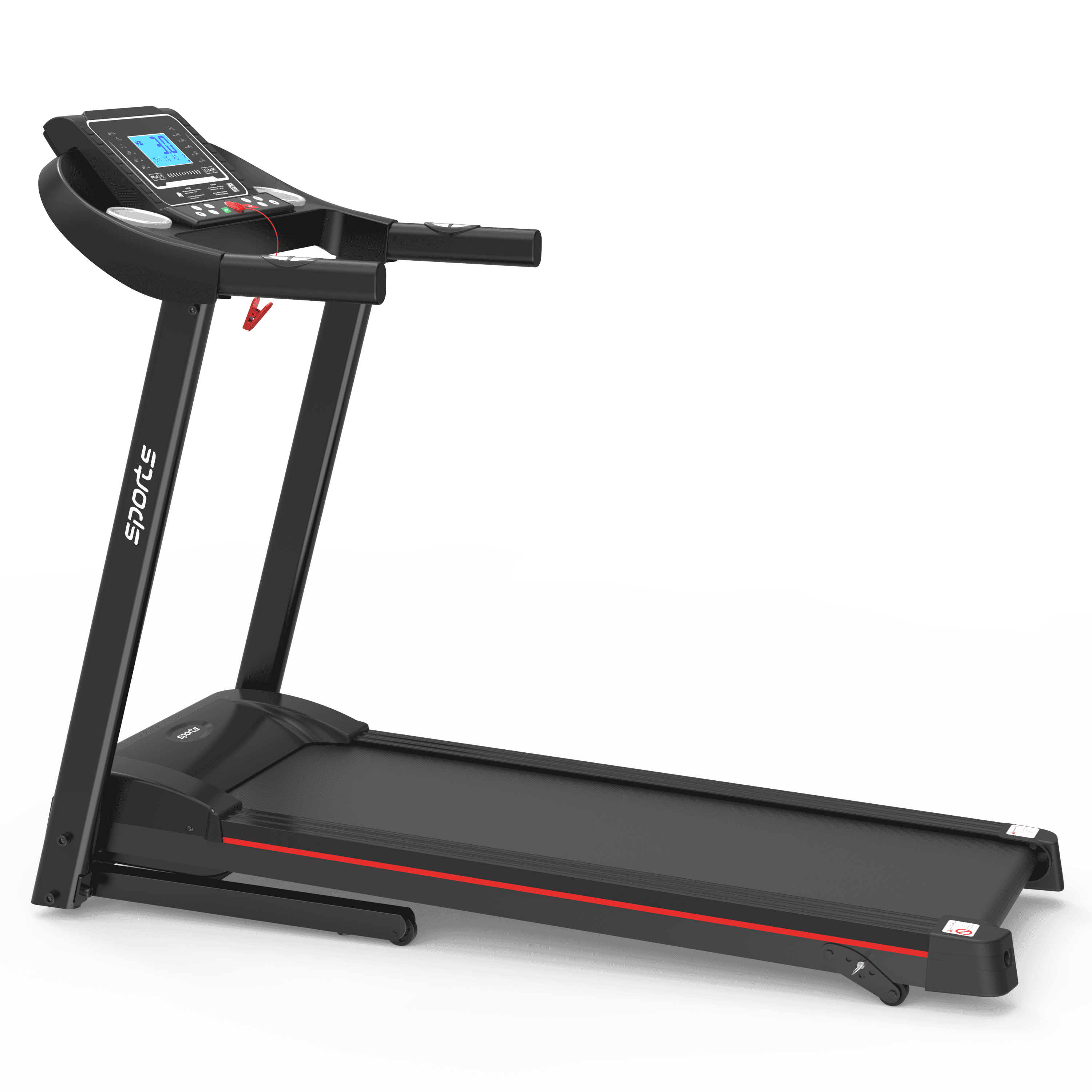 Fitshow App Home Foldable Treadmill with Incline, Folding Treadmill for Home Workout, Electric Walking Treadmill Machine 5" LCD Screen 250 LB Capacity Bluetooth Music