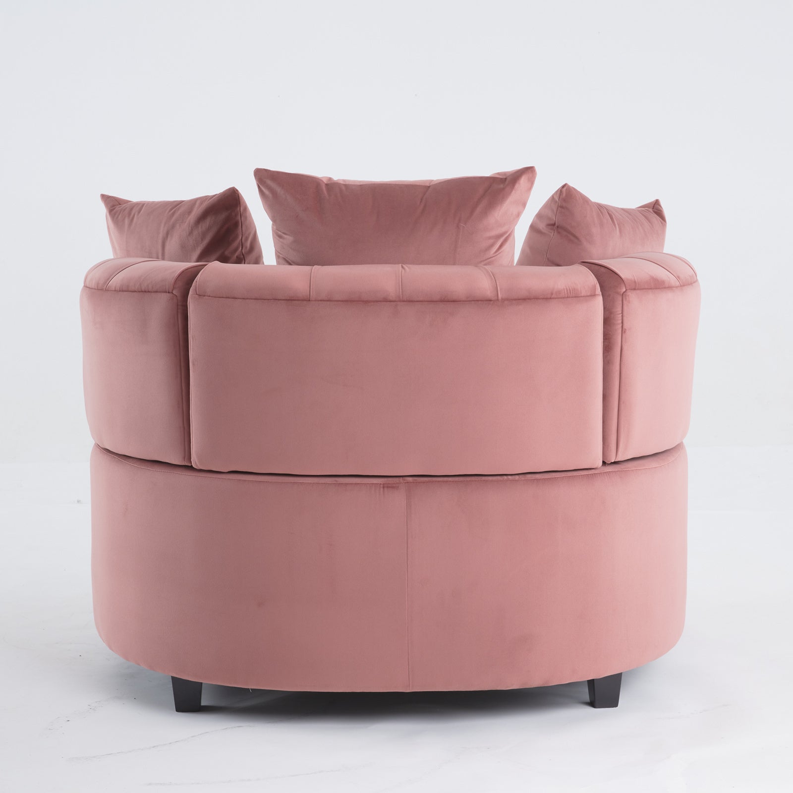 A&A Furniture,Accent Chair / Classical Barrel Chair for living room / Modern Leisure Sofa Chair (Pink)