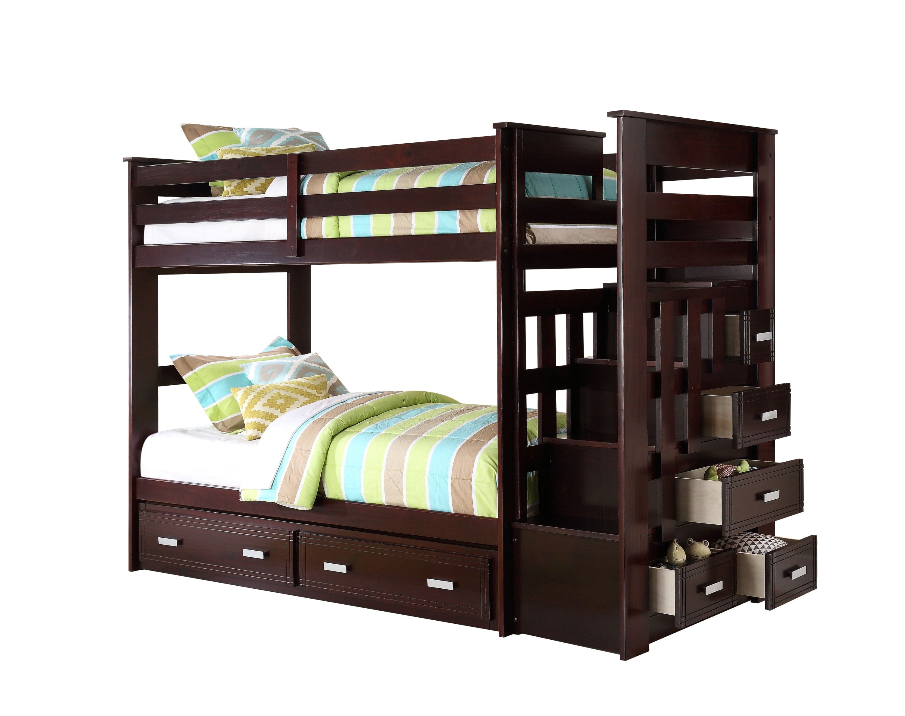 ACME Allentown Bunk Bed (Twin/Twin & Storage) in Espresso 10170W