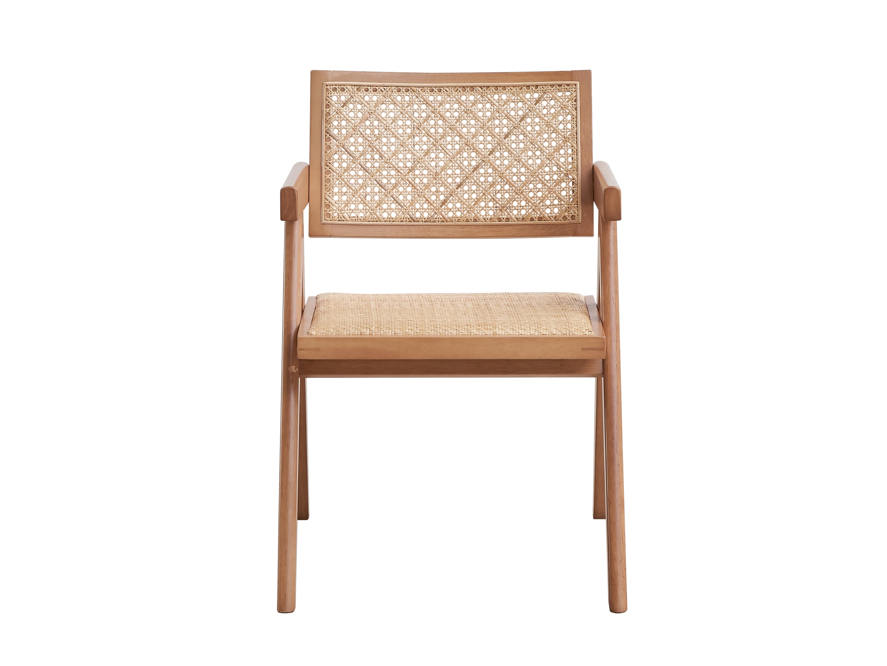 ACME Velentina Arm Chair (Set-2), Rattan & Natural Finish DN02373