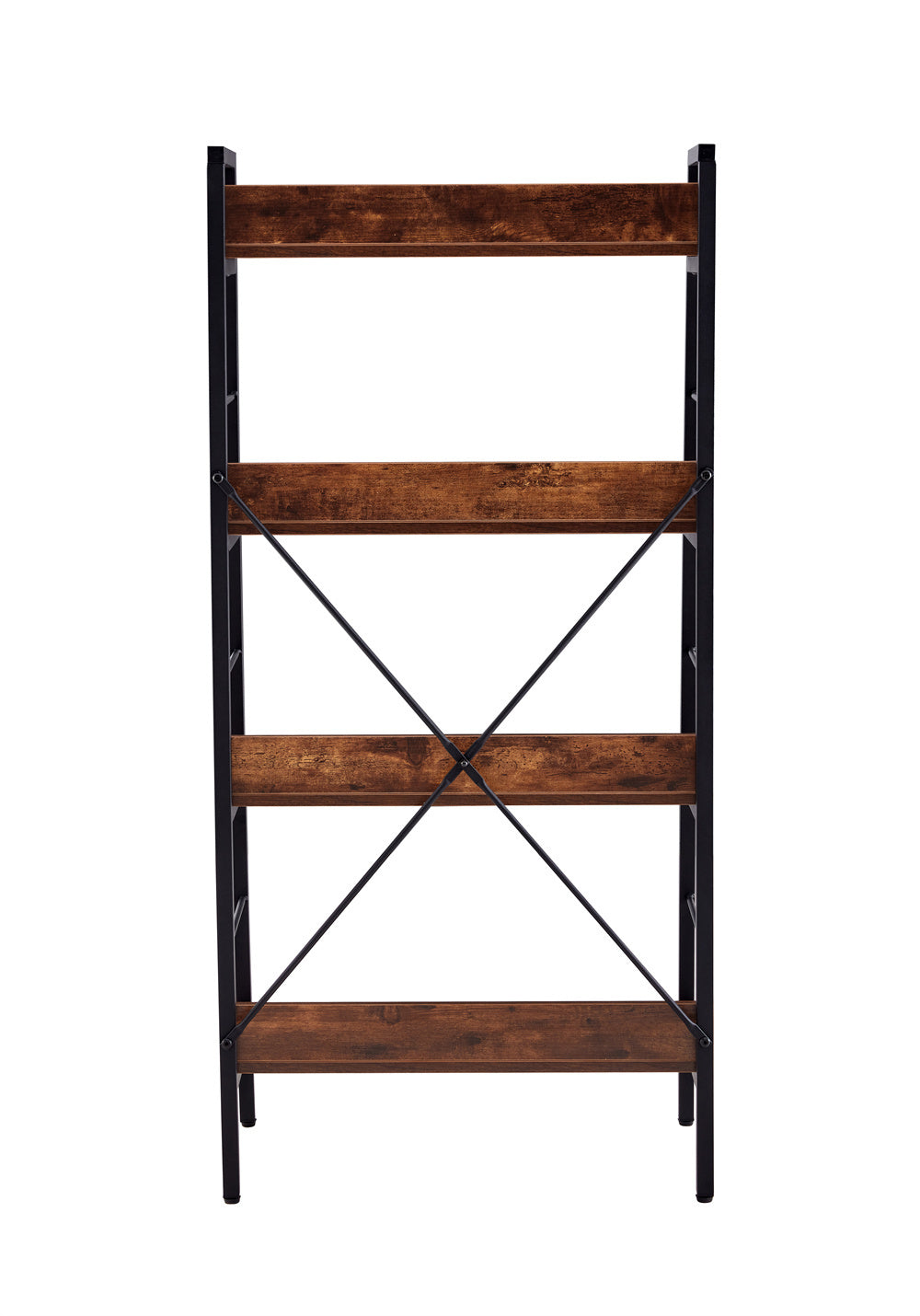 DN 3&4 LAYER DISPLAY BOOKSHELF H LADDER SHELF STORAGE SHELVES RACK SHELF UNIT METAL FRAME, TIGGER, 2 pc per 2 cartons