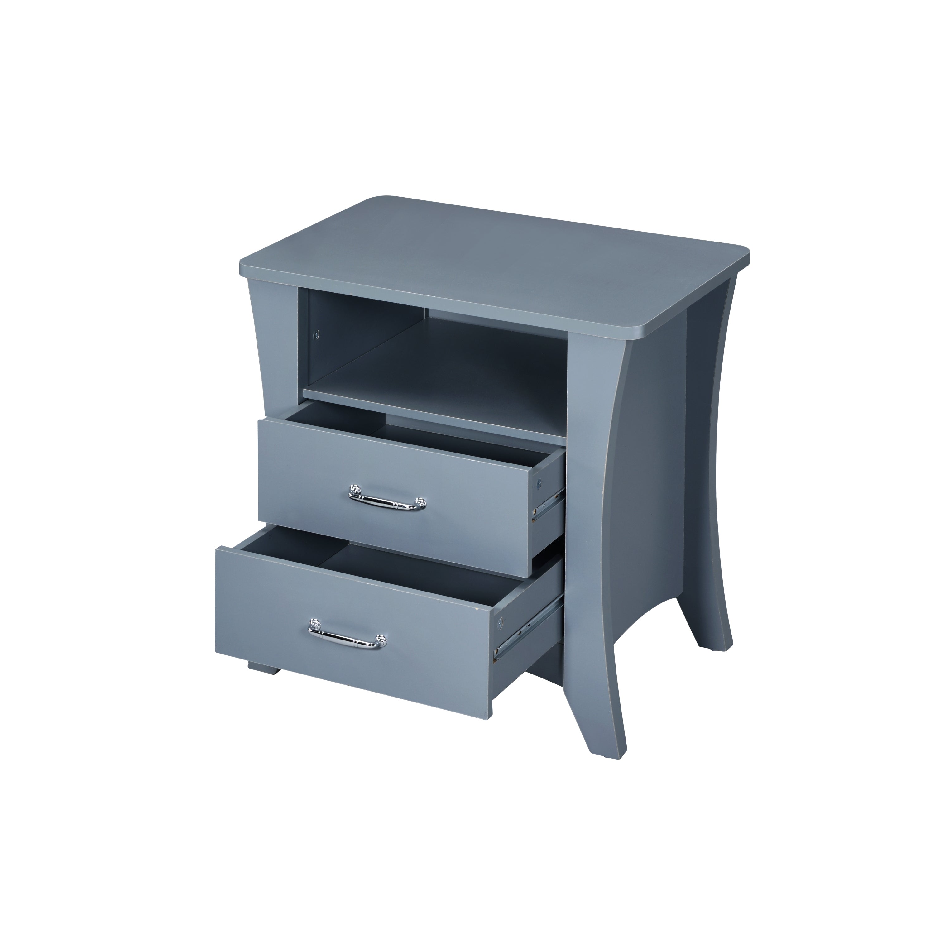 ACME Colt Nightstand in Gray Finish AC00382