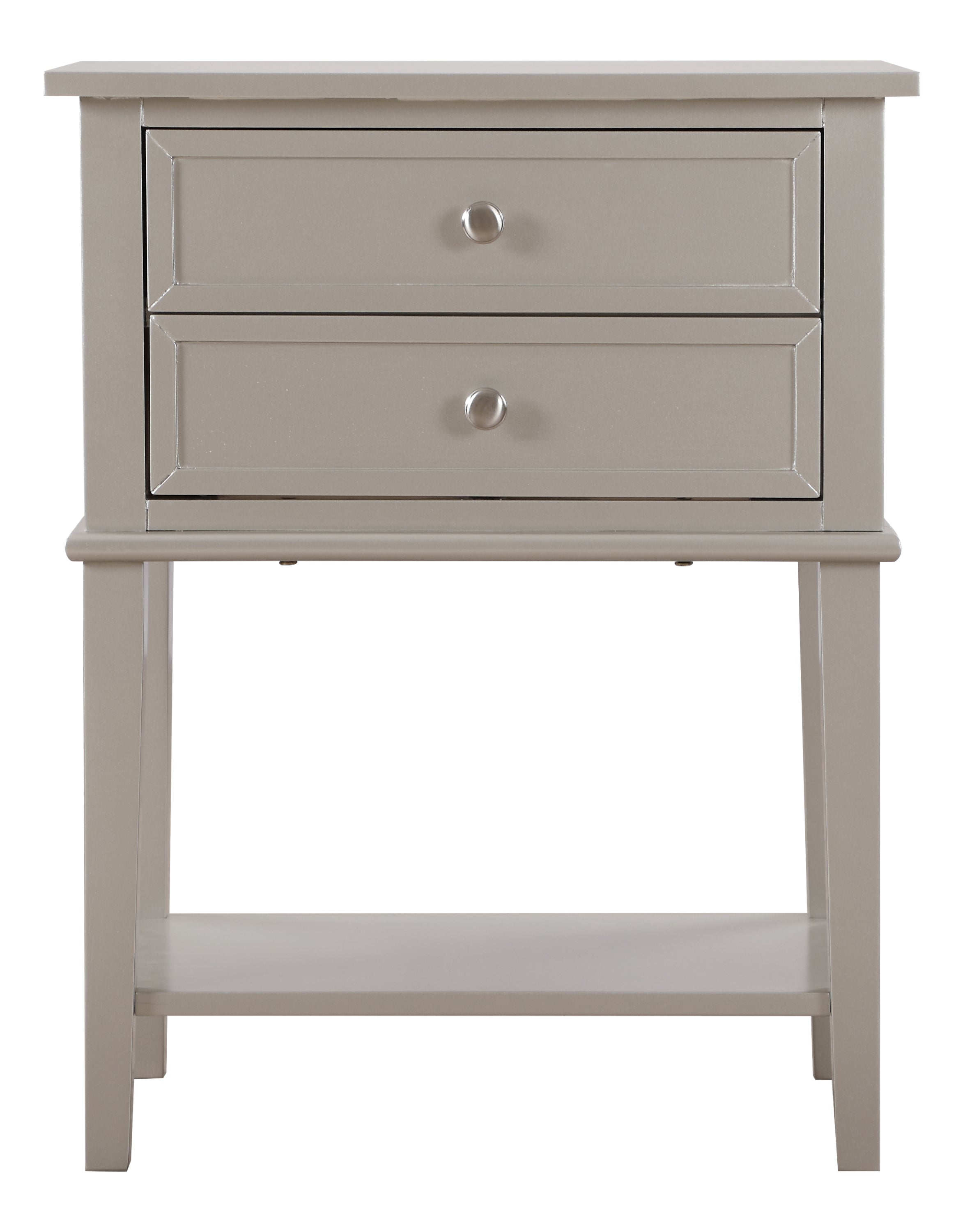 Glory Furniture Newton G061-N Nightstand , Silver Champagne