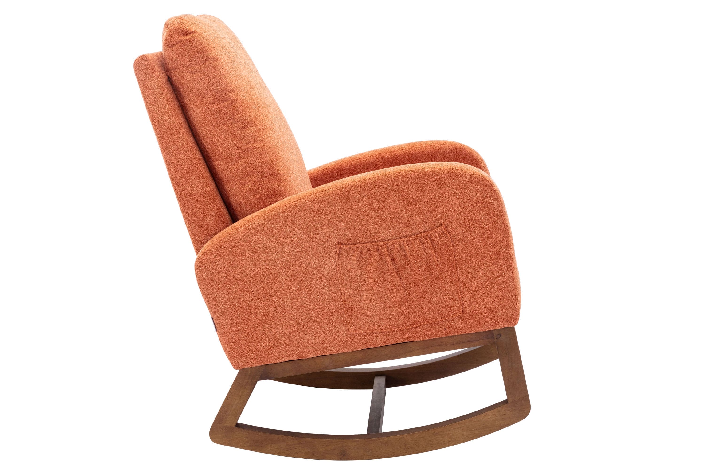 COOLMORE  living  room Comfortable  rocking chair  living room chair  Orange