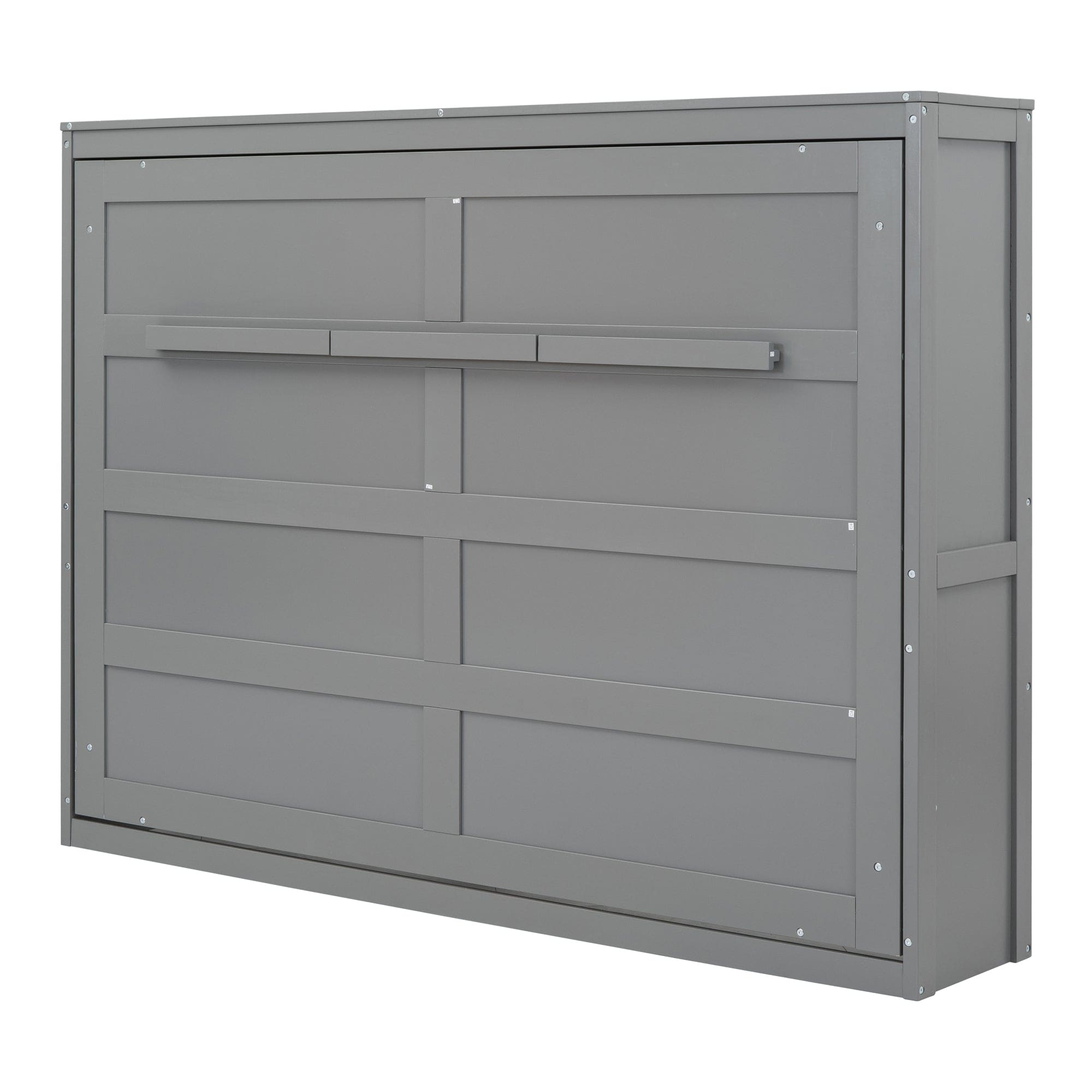 Full Size Murphy Bed Wall Bed,Gray