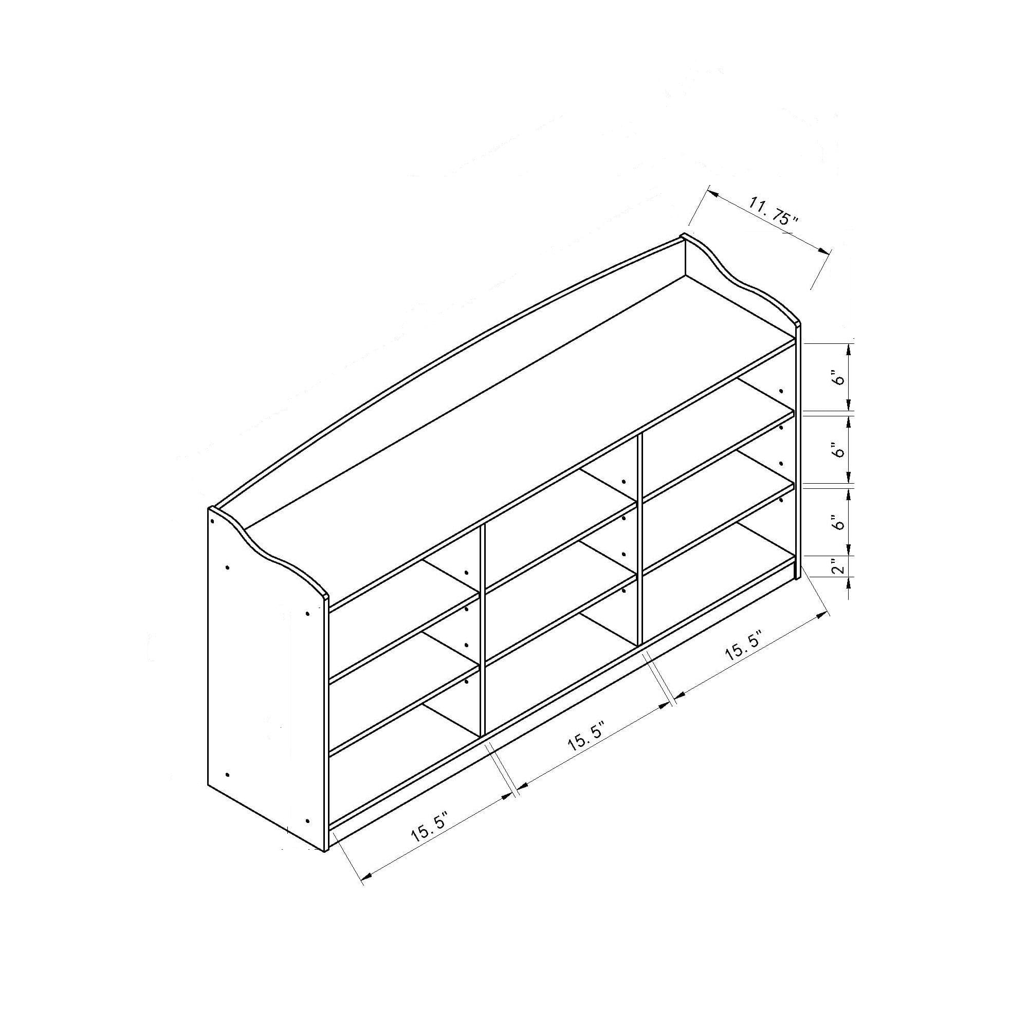 ID USA  223076 Shoe Bench White