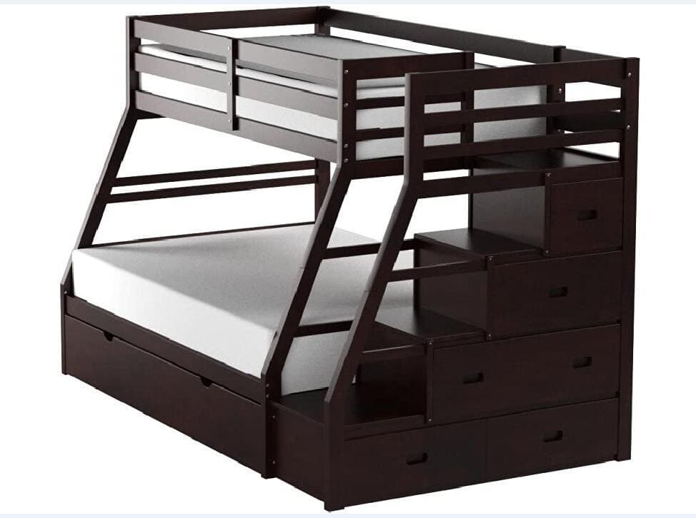 ACME Jason Bunk Bed (Twin/Full) in Espresso 37015