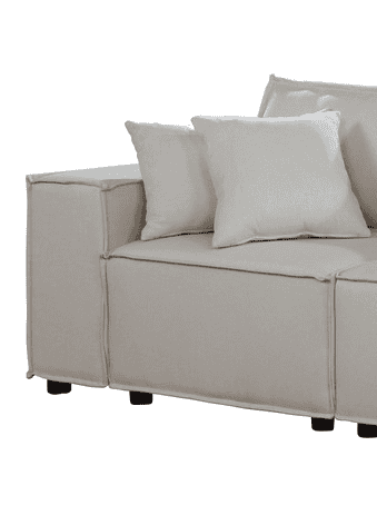 Elson Loveseat in Beige Linen