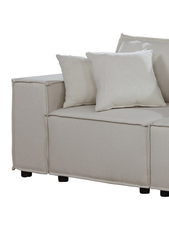 Jenson Modular Sectional Sofa in Beige Linen