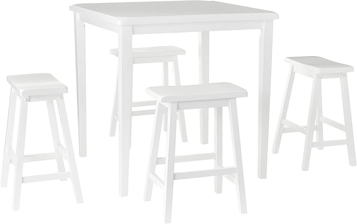 ACME Gaucho Counter Height Set (5Pc Pk) in White 07289