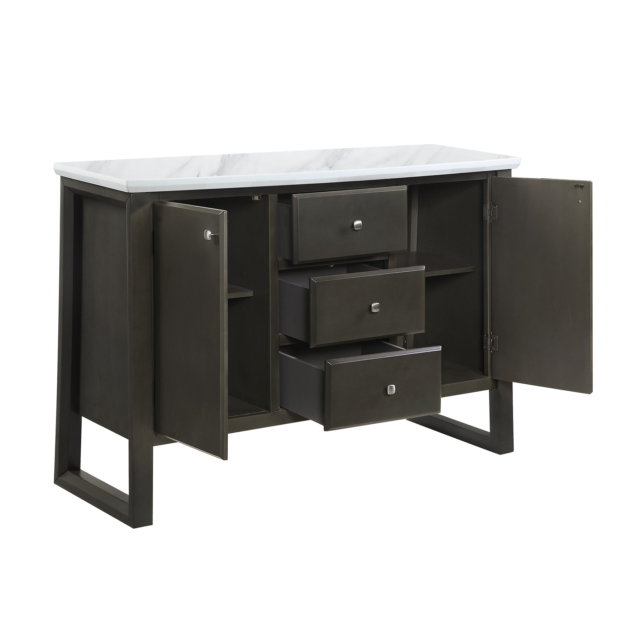 ACME Madan Server in Gray Oak Finish AC00425