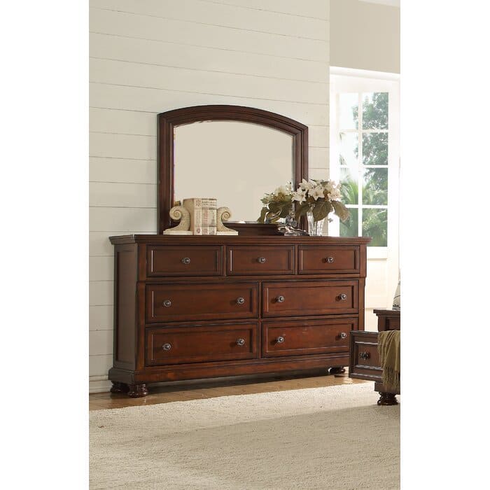 Baltimore King 5 Pc Storage Bedroom Set made with Wood in Dark Walnut