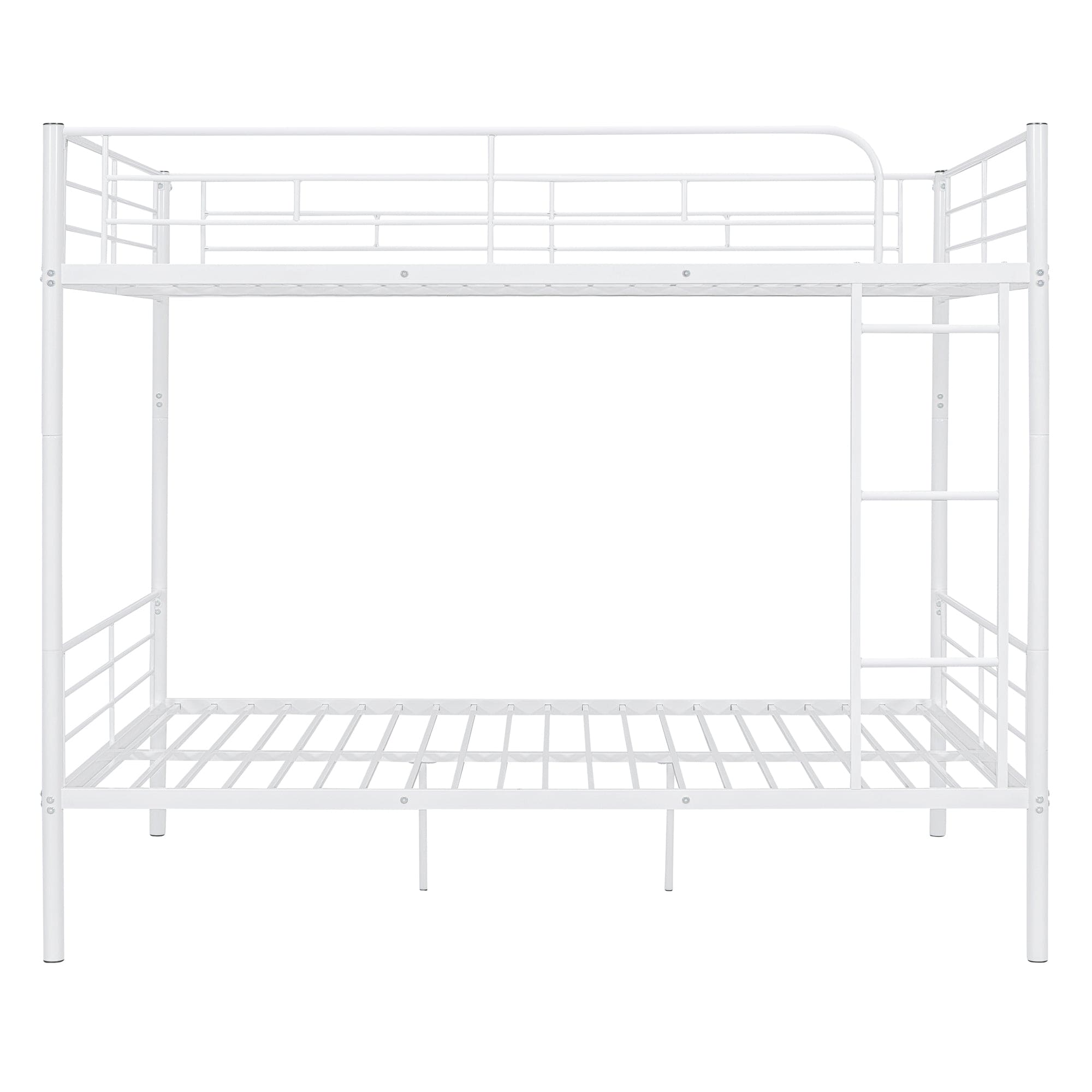 Full Over Full Metal Bunk Bed, White