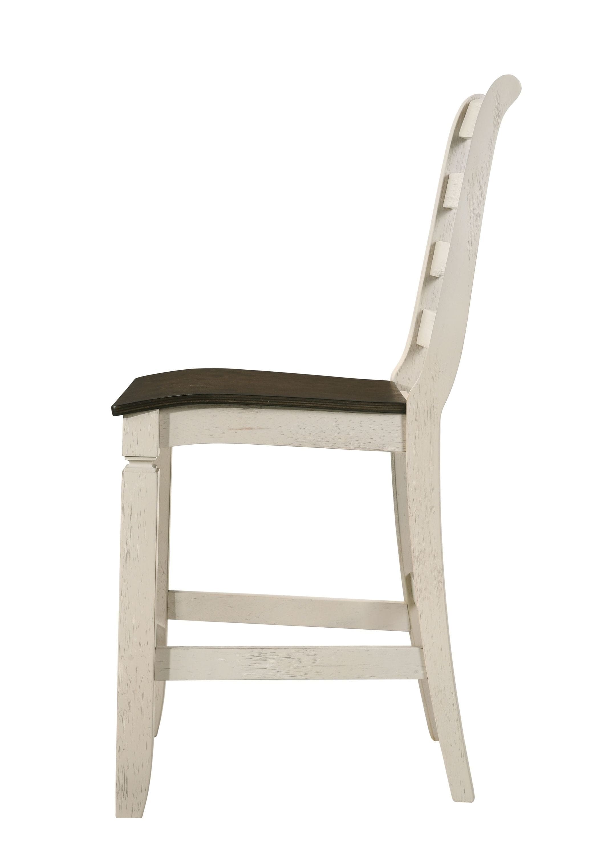 ACME Tasnim Counter Height Chair, Oak & Antique White Finish 77183