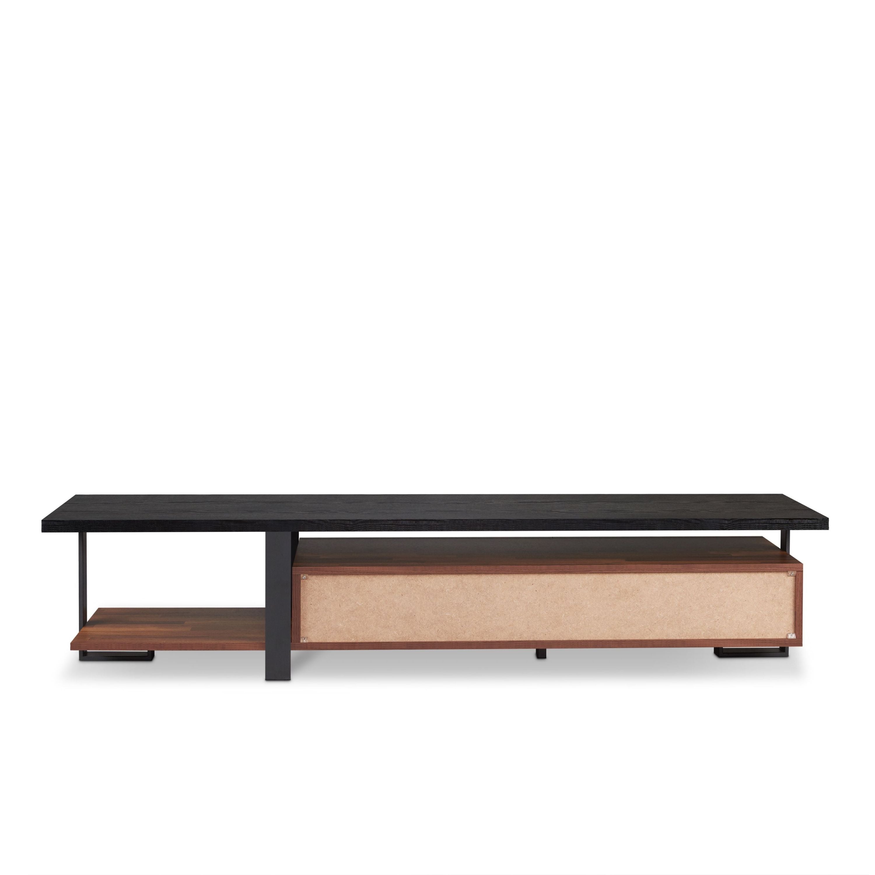 ACME Elling TV Stand in Walnut & Black 91235