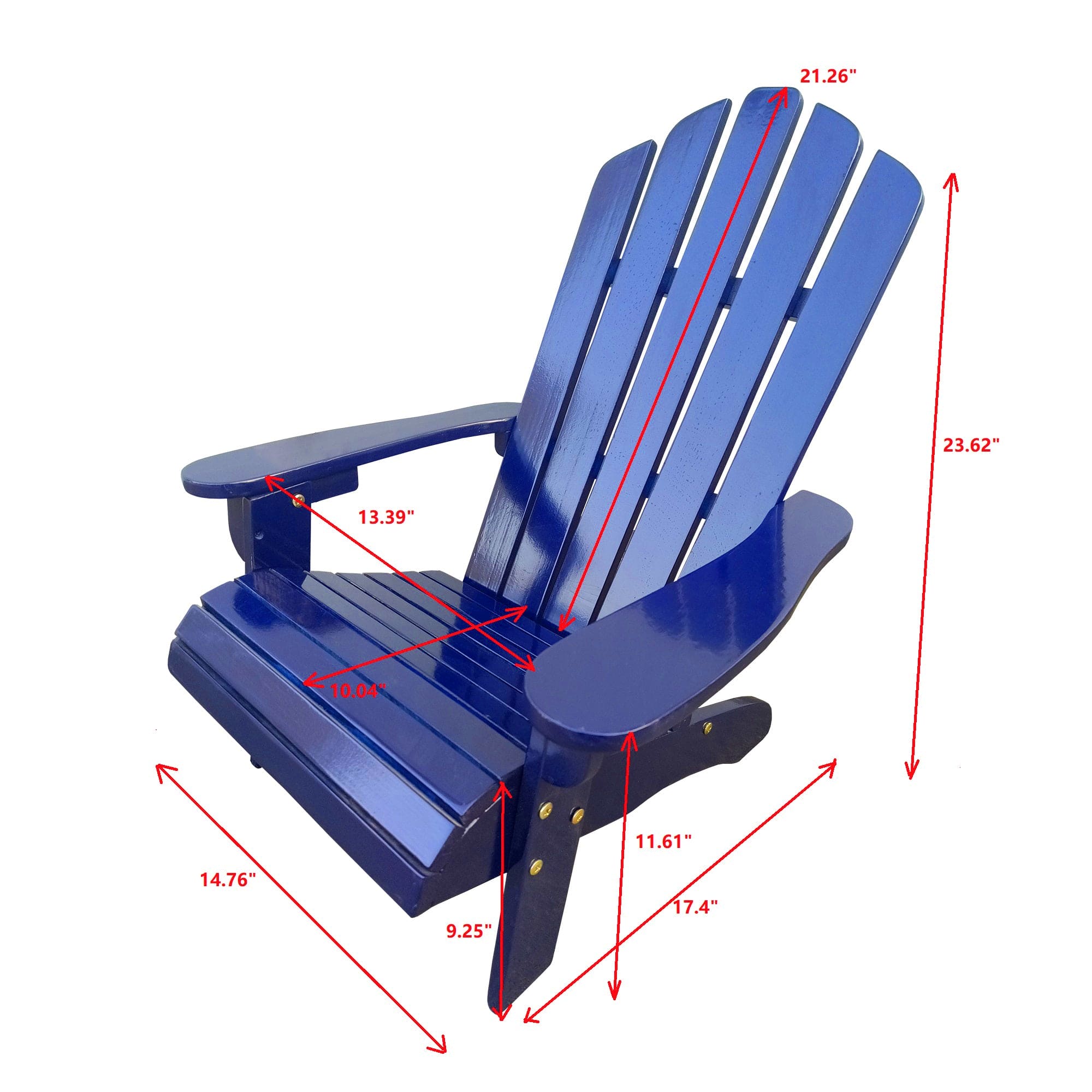 Outdoor or indoor Wood children Adirondack chair,blue