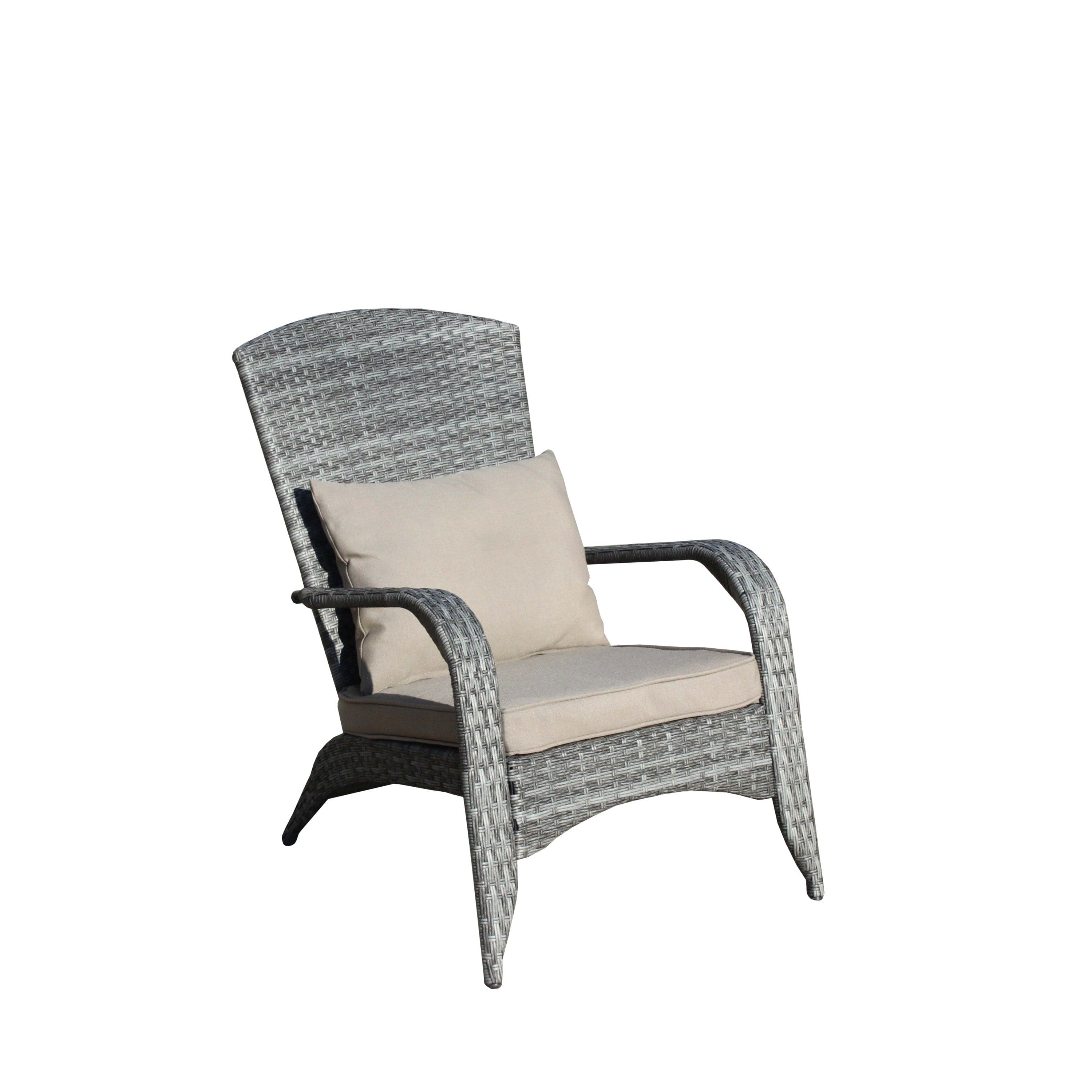 Patio Chair with Cushions( Grey Cushion)