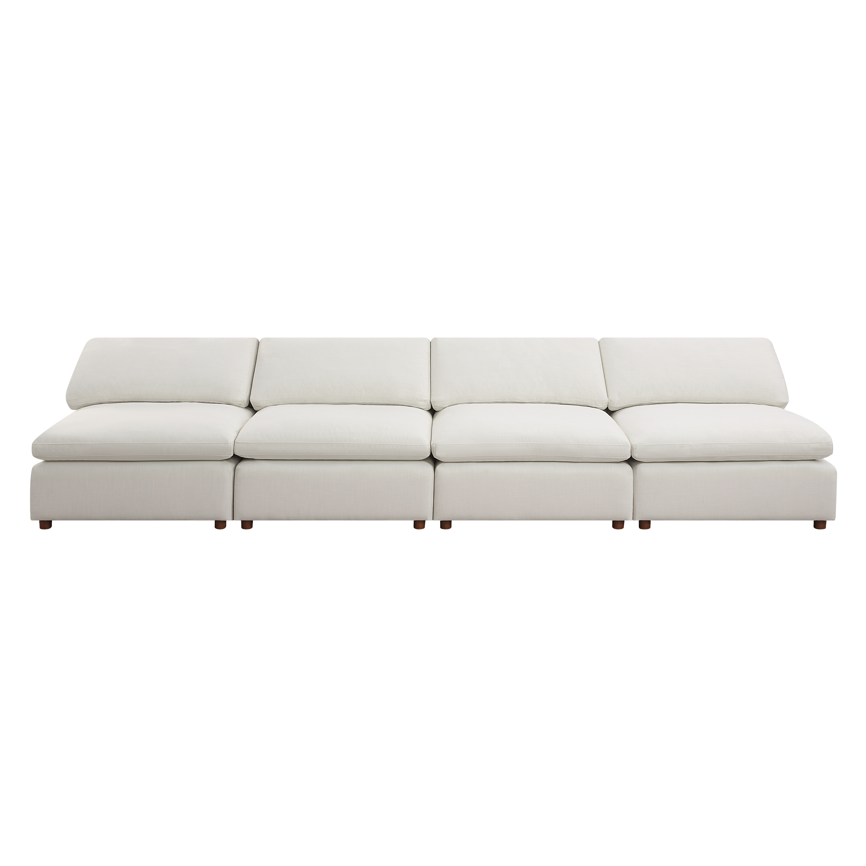 Modern Modular Sectional Sofa Set, Self-customization Design Sofa, White