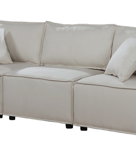 Jenson Modular Sectional Sofa in Beige Linen