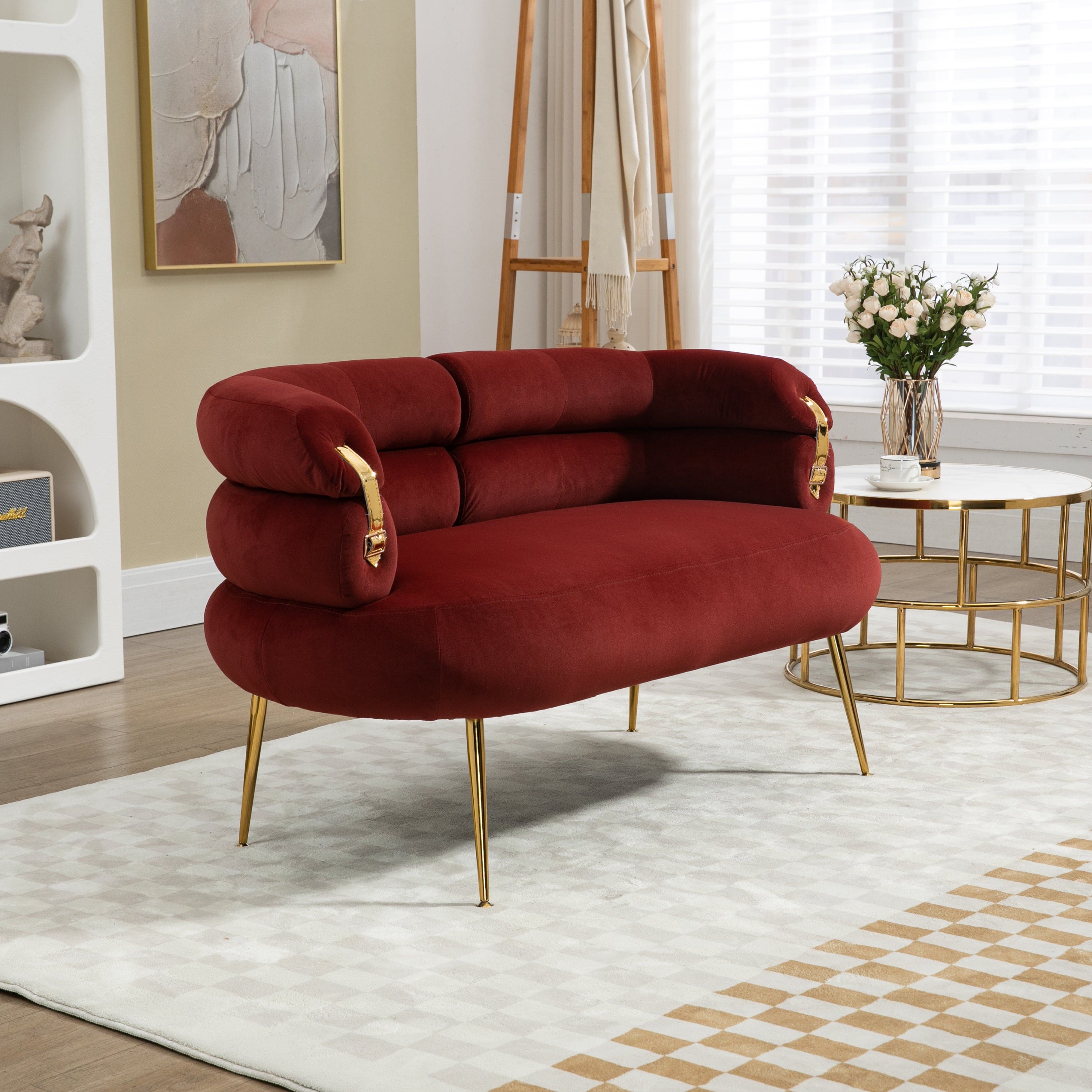 COOLMORE Accent Chair ,leisure chair with Golden feet