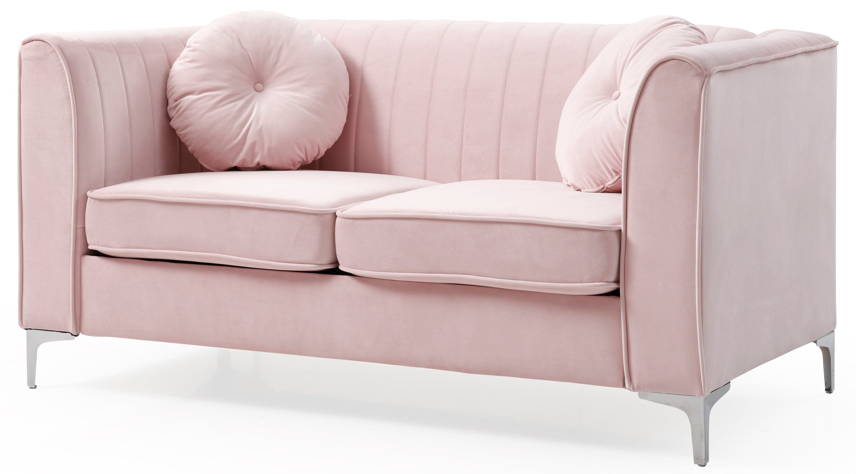 Glory Furniture Delray G794A-L Loveseat ( 2 Boxes ) , PINK